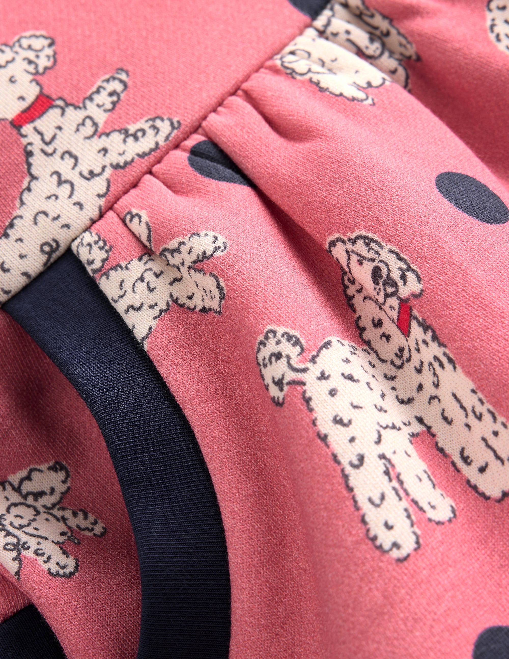 Kuscheliges, bedrucktes Sweatshirt-Kleid-Almond - Image 3