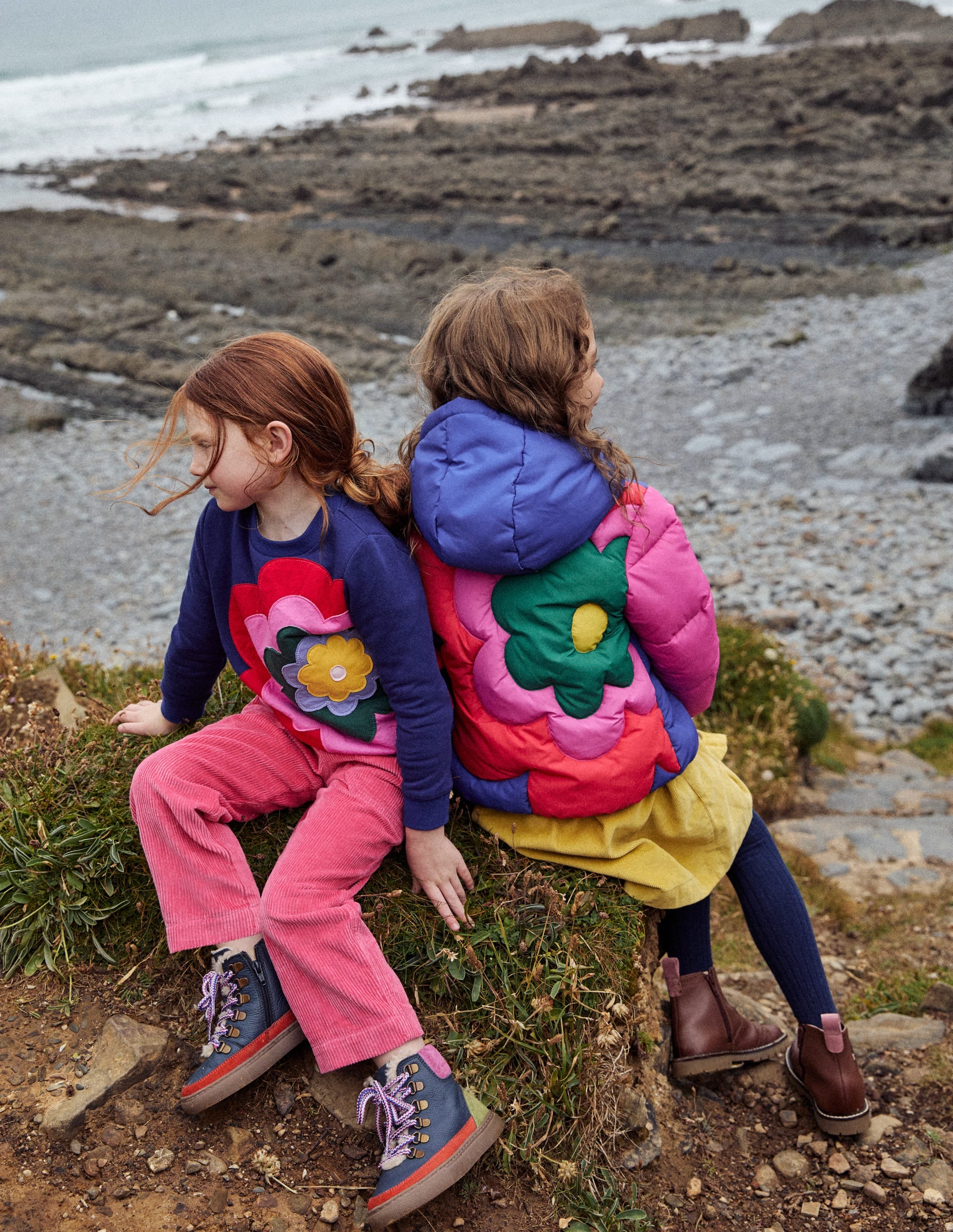 Doudoune fun-Fleur colourblock - Image 7