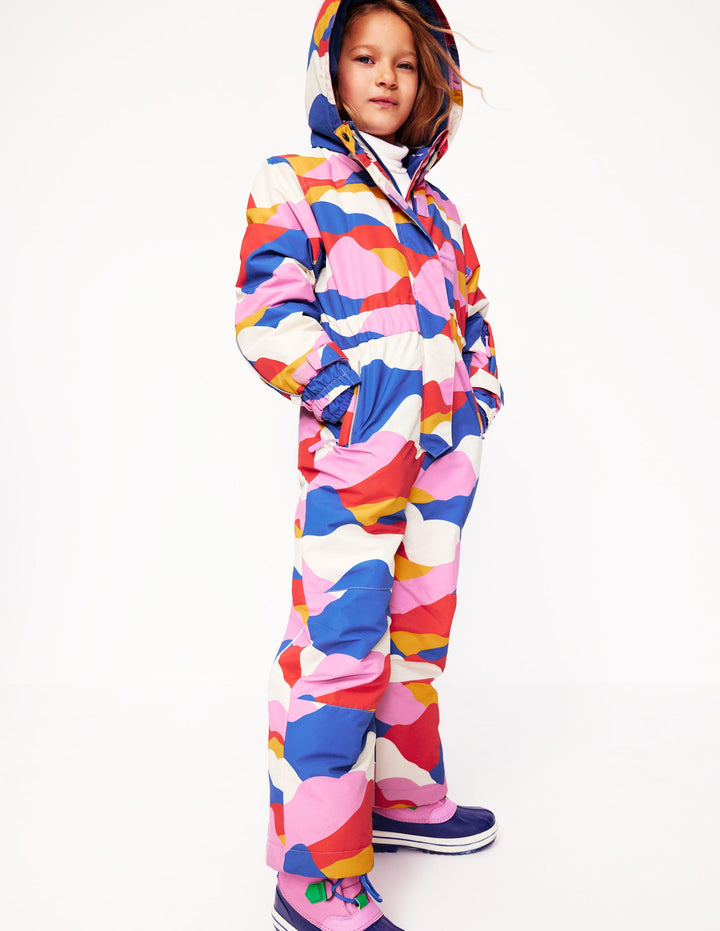 Allwetter-Skianzug-Azure Mist/Tortoise