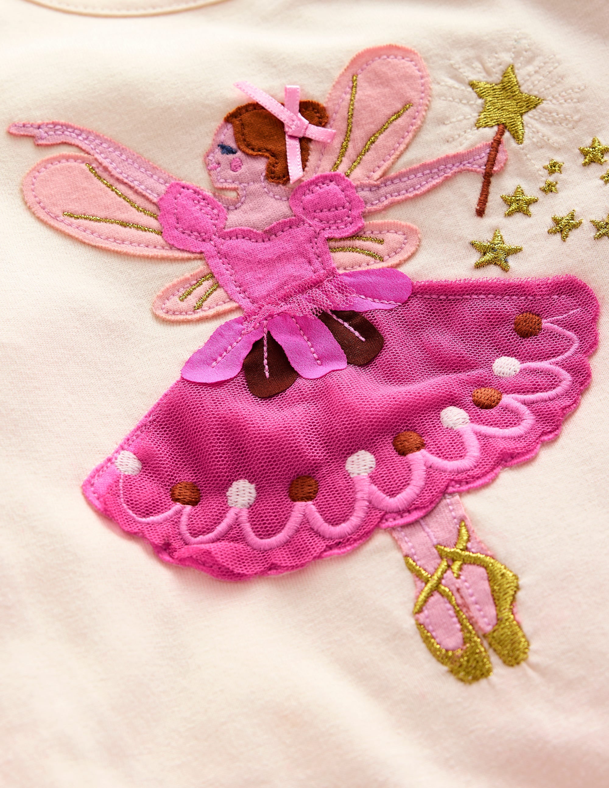 Puff Sleeve Logo Top-Vanilla White Fairy - Image 3