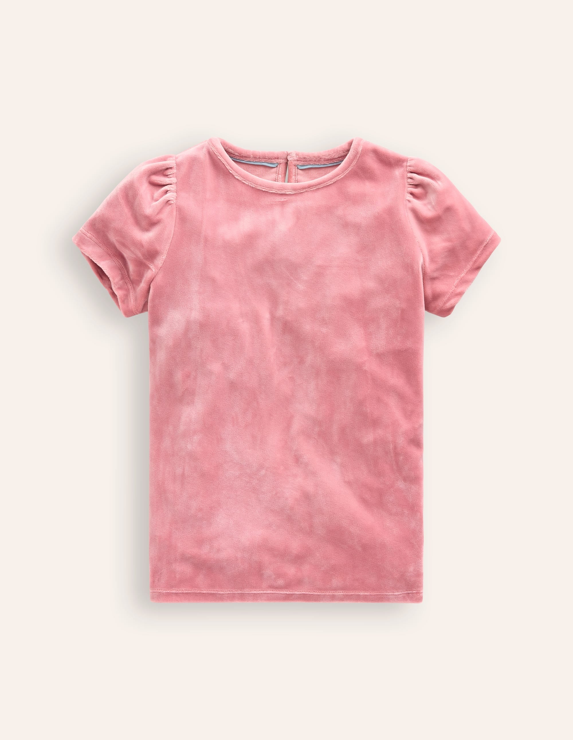 Top de fête en velours-Rose Vintage - Image 1
