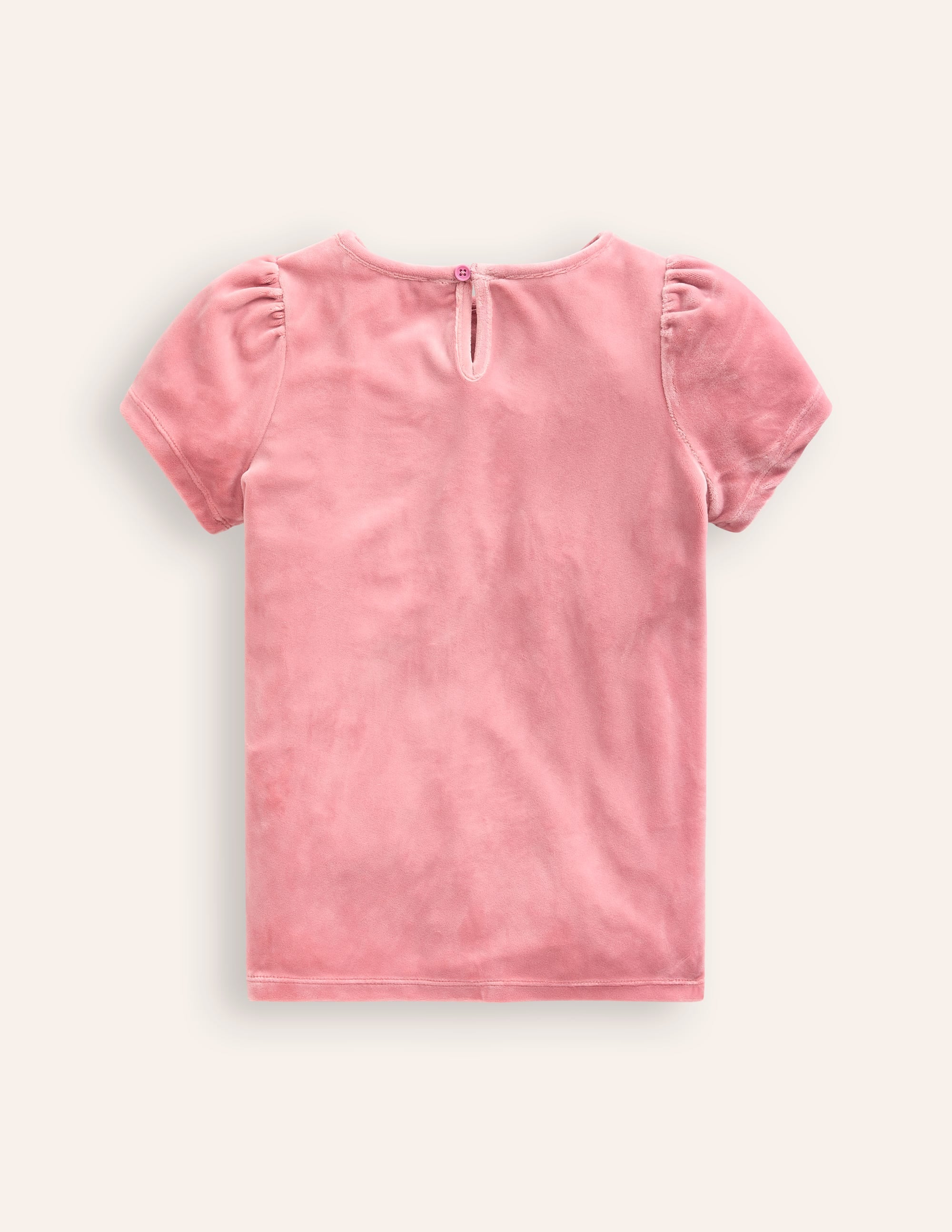 Top de fête en velours-Rose Vintage - Image 2