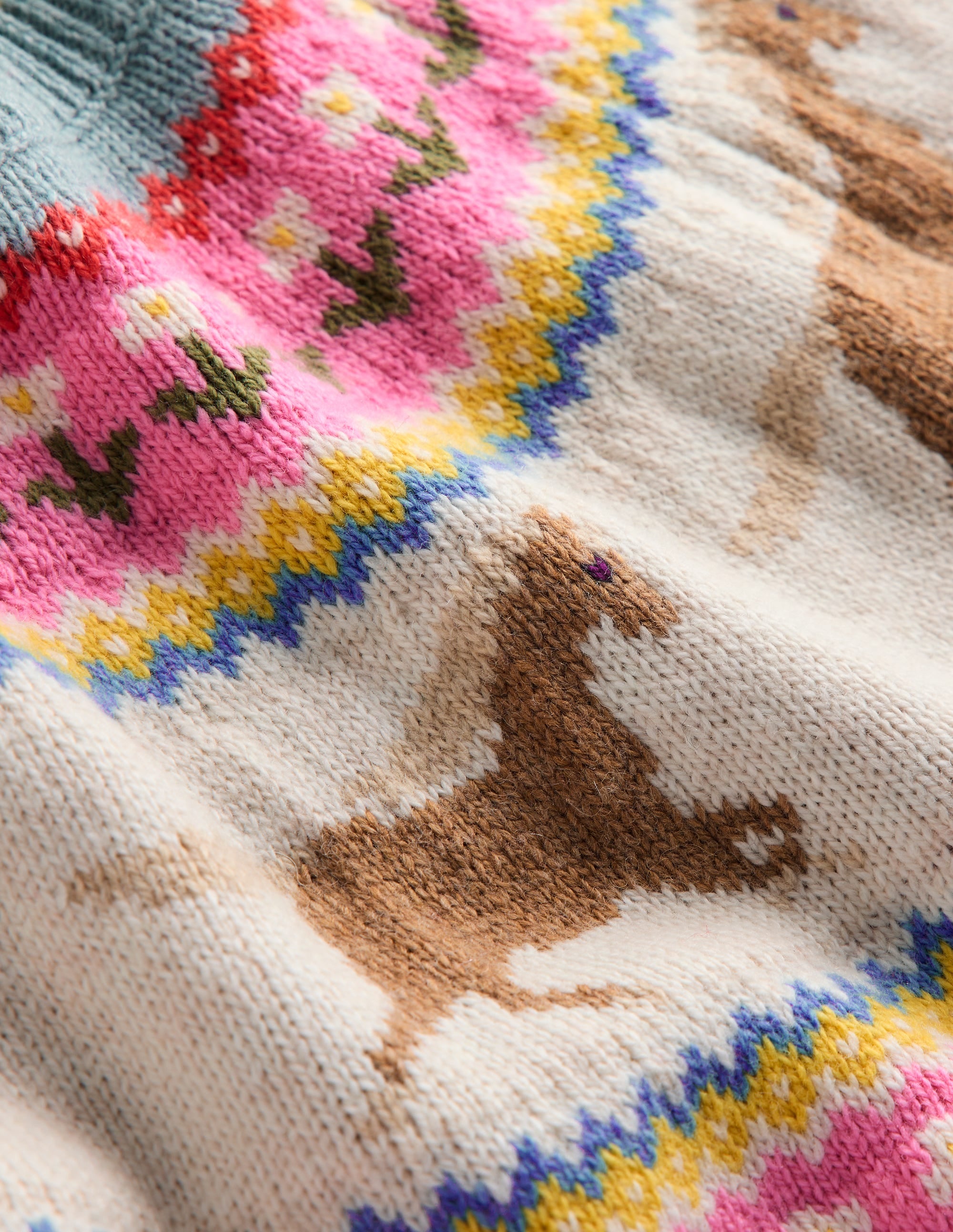 Minnie Fair-Isle-Pulloverkleid-Meeresnebel Meliert Pferde - Image 6