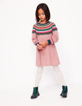 Robe-pull Minnie à motif jacquard-Rose Vintage Marl