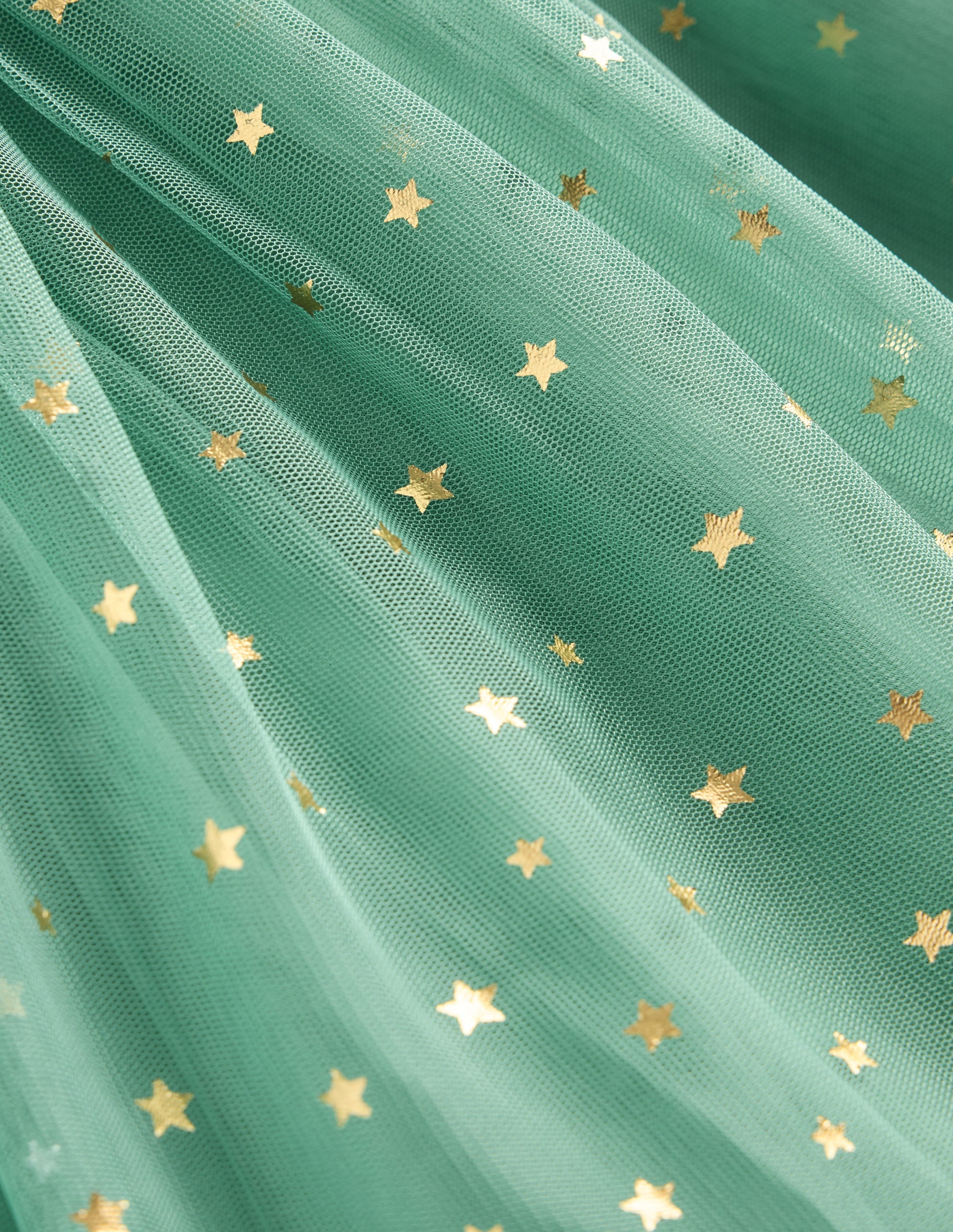 Rose Tüllkleid zum Herumwirbeln-Eukalyptus Goldsterne - Image 3