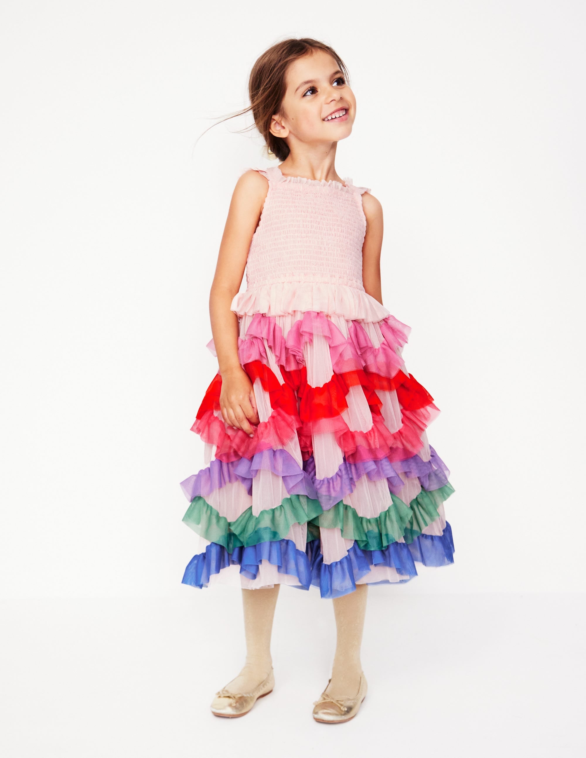 Maude Tüllkleid mit Rüschen-Arc-en-ciel multi - Image 3