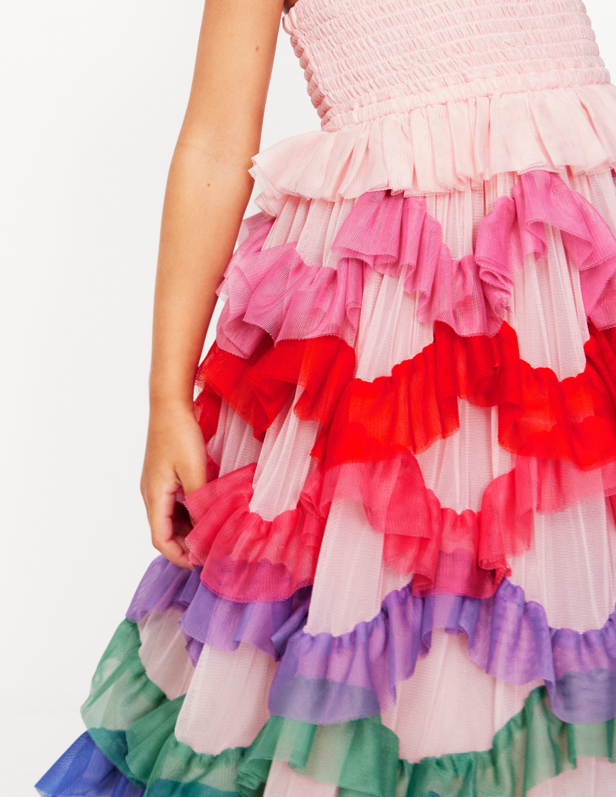 Maude Tüllkleid mit Rüschen-Arc-en-ciel multi - Image 4