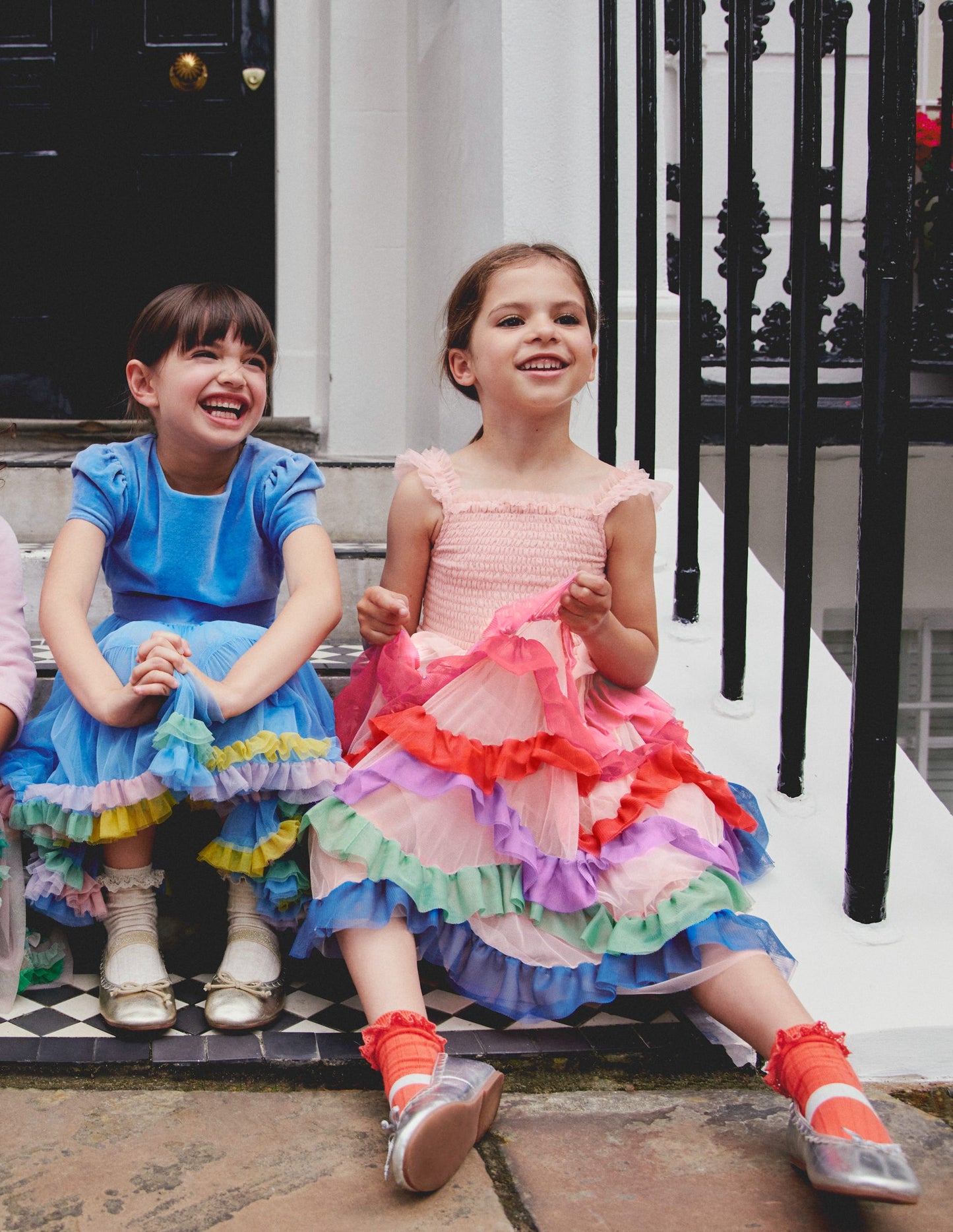 Maude Tüllkleid mit Rüschen-Arc-en-ciel multi