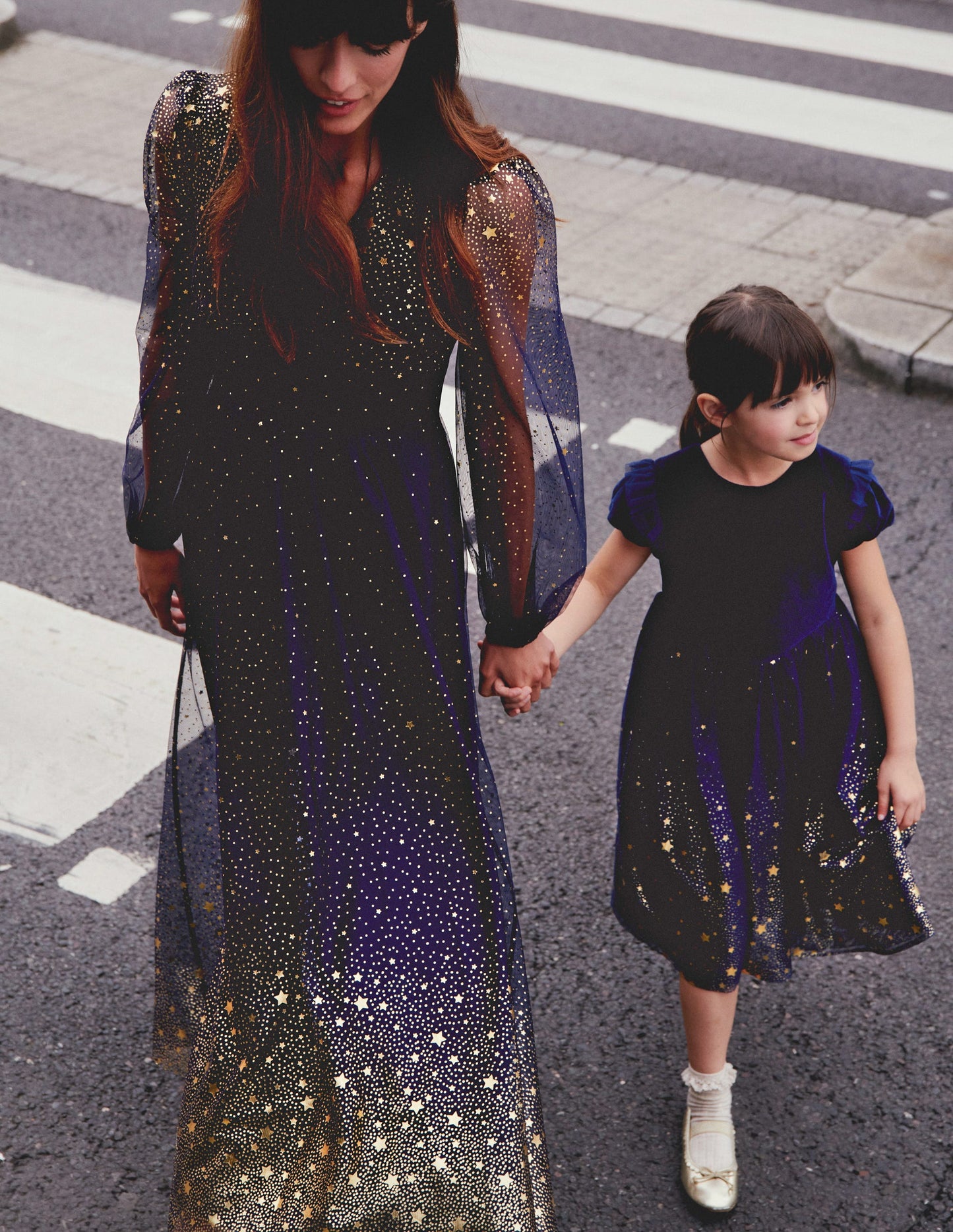 Esther Partykleid in Metallic-Optik-Anemone