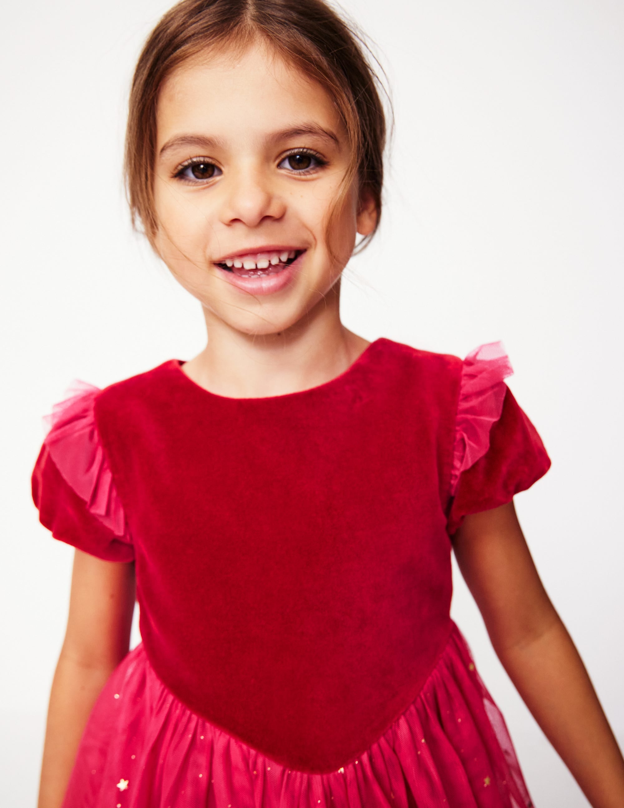 Robe de fête Esther métallisée-Rose Foncé - Image 1