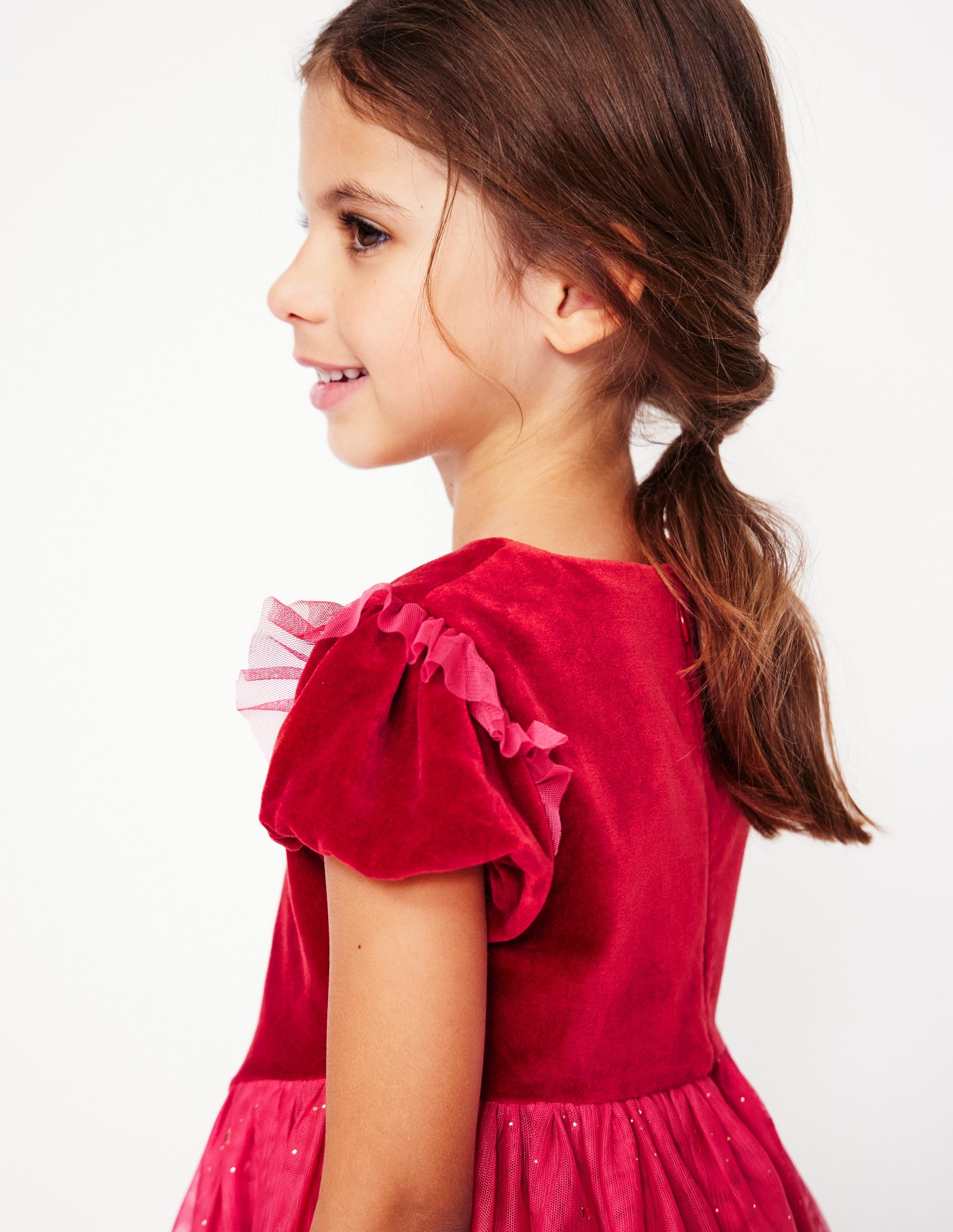 Robe de fête Esther métallisée-Rose Foncé - Image 5