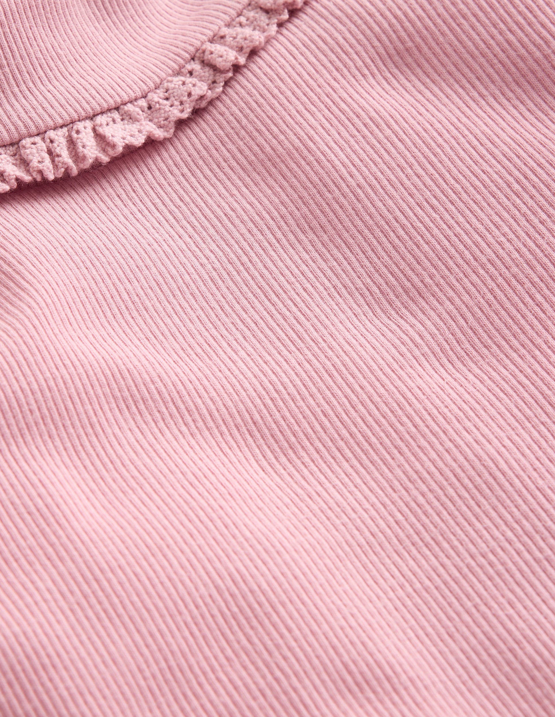 Gerippter Rollkragenpullover mit Spitzenbesatz-Almond Sparkle-3
