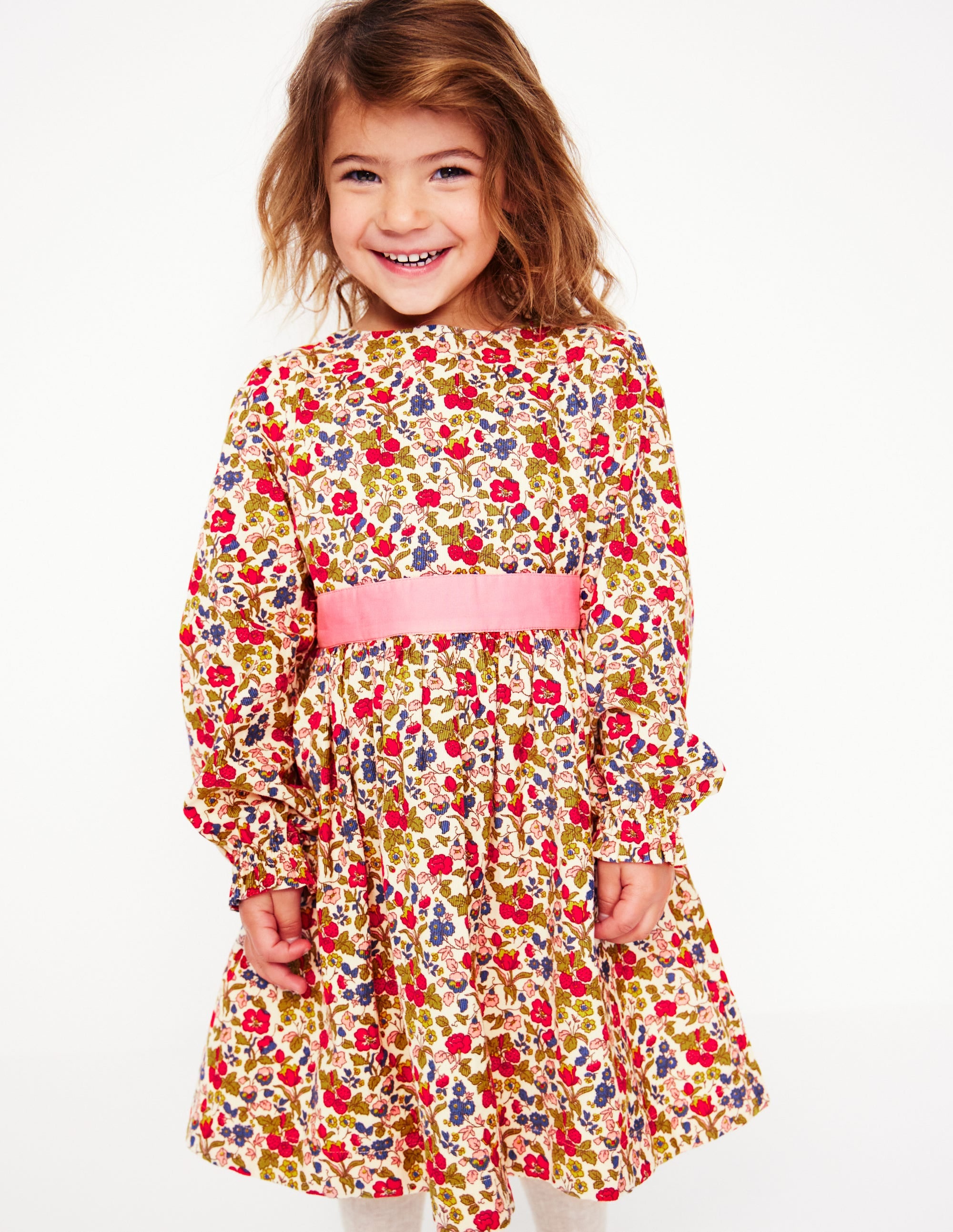 Peggy Partykleid aus Cord-Antique Rose Ditsy Geo - Image 2