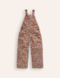 Latzhose mit geradem Bein-Aster Violett Blumenbeet
