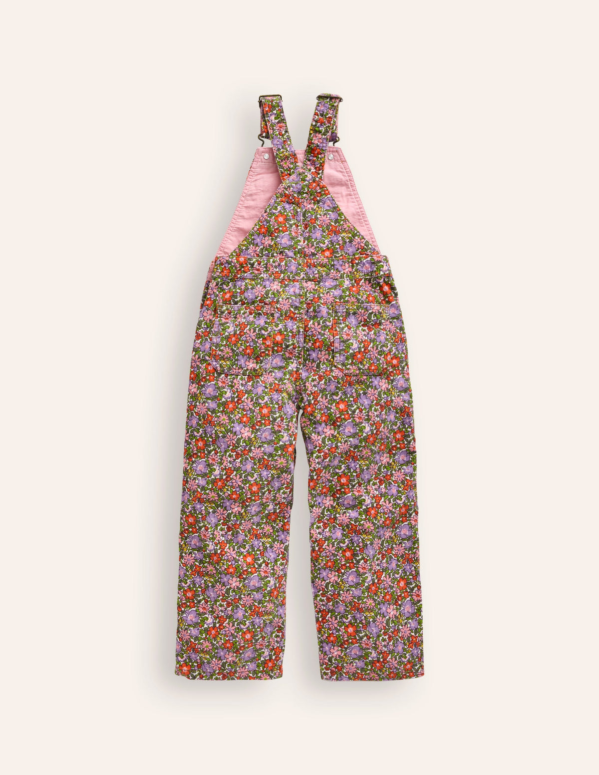 Latzhose mit geradem Bein-Aster Violett Blumenbeet - Image 2