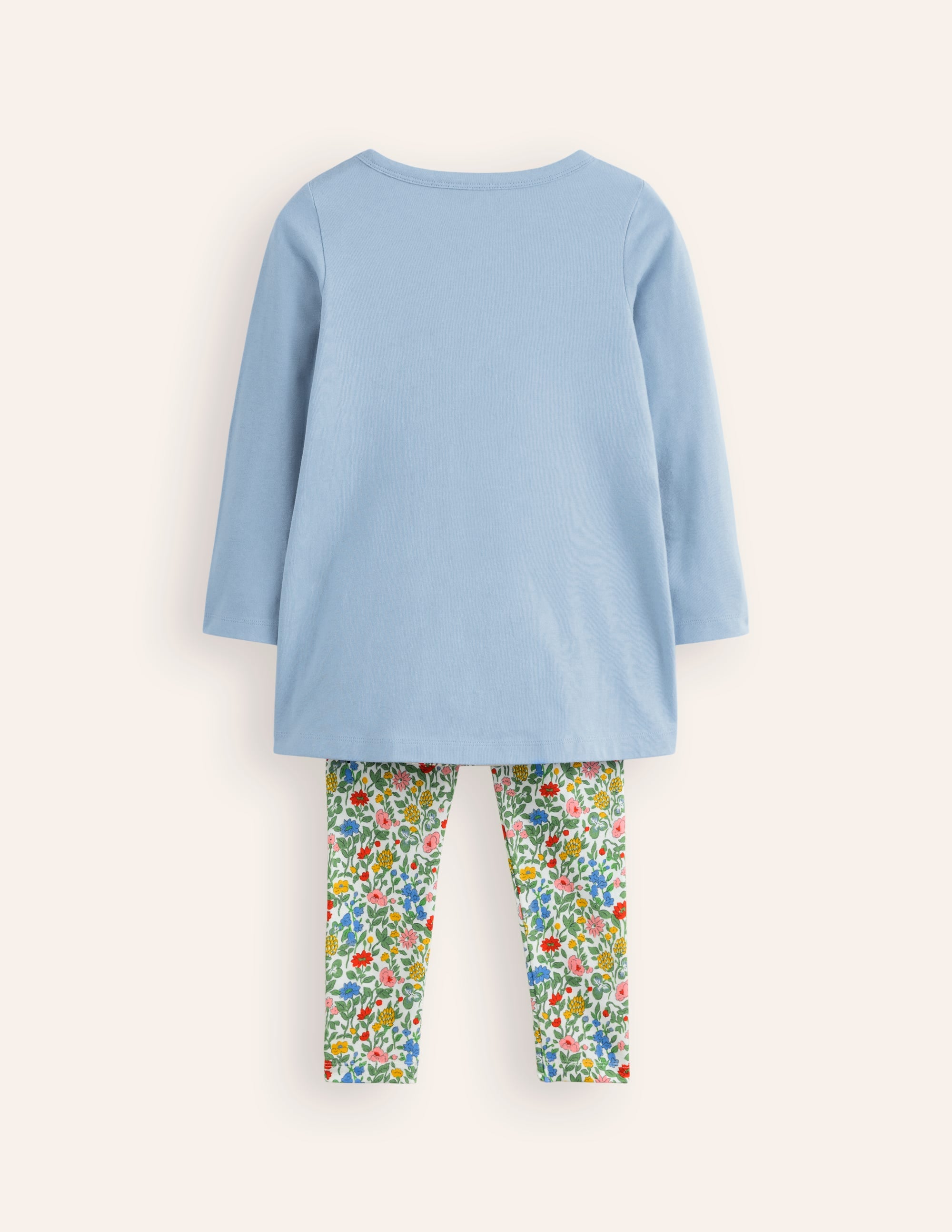 Set aus Tunika und Leggings mit Applikationen-Französisches Blau Einhörner - Image 2