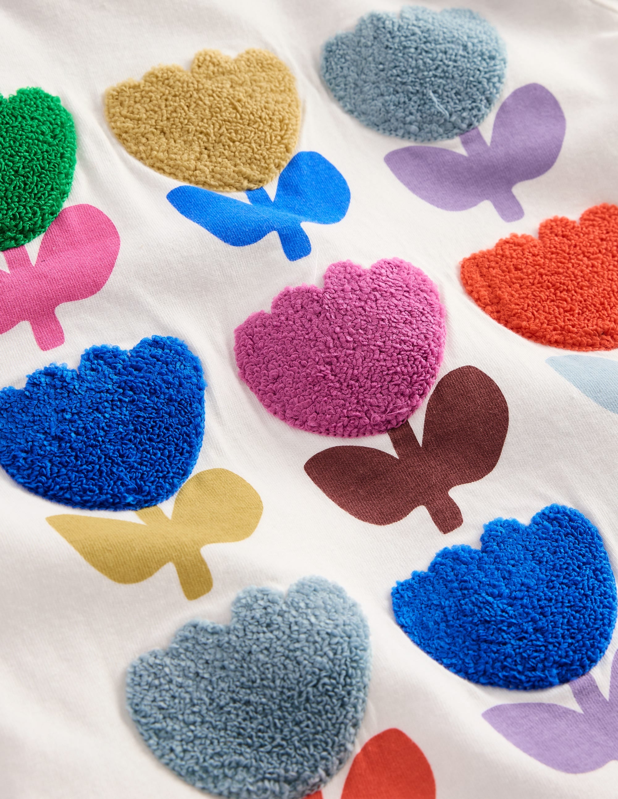 T-shirt à imprimé graphique-Tulipes Ivoire - Image 3
