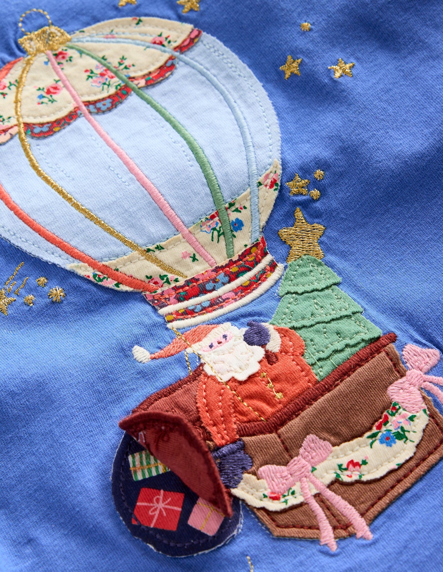 T-Shirt mit Aufklappdetail-Blauhäher Heißluftballon