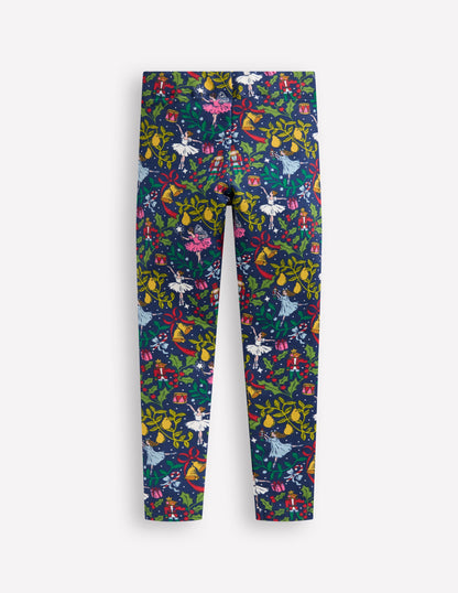 Lustige, kuschelige Leggings-Steuerbord-Blau Nussknacker