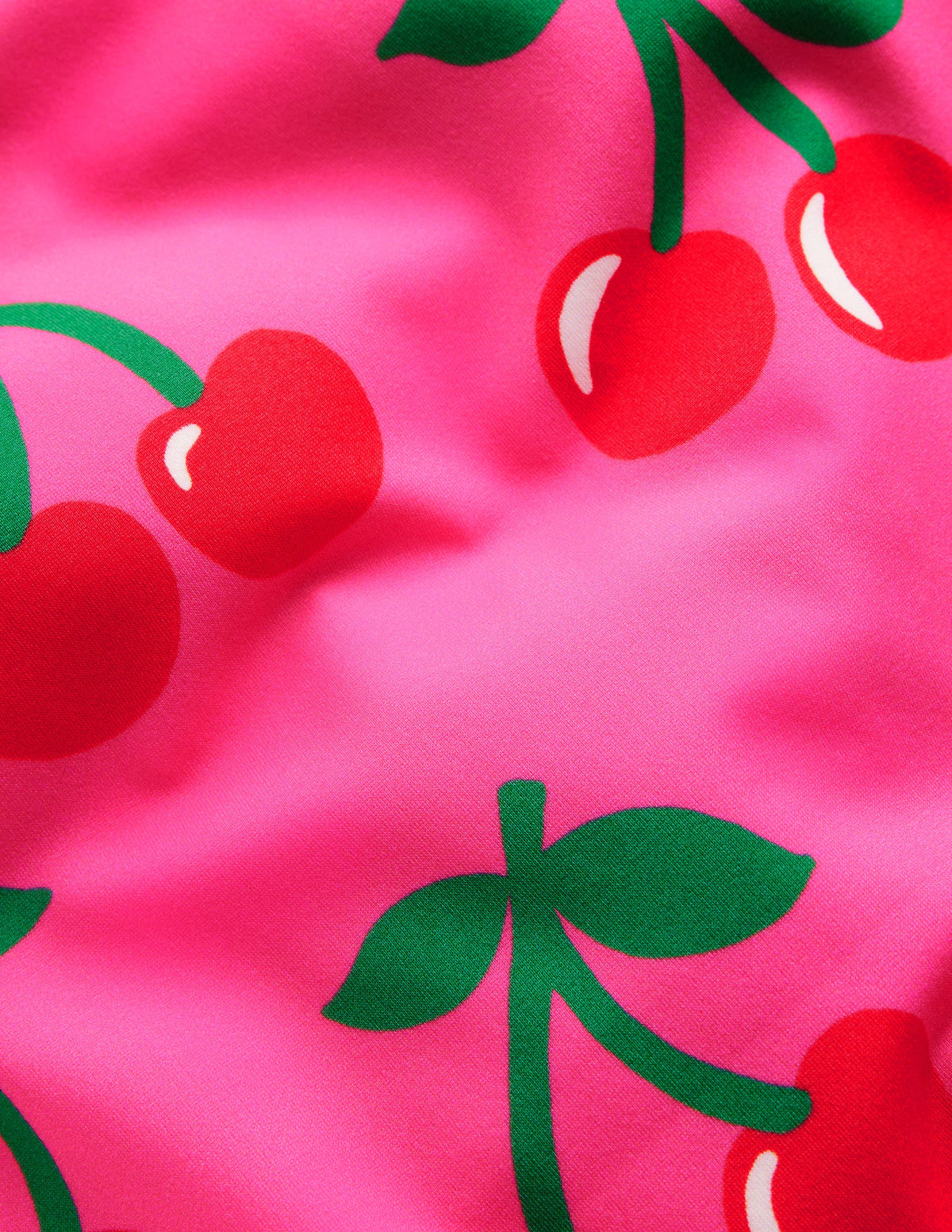 Bedruckter Badeanzug mit gekreuzten Trägern-Sorbet-Rosa Kirschen - Image 3