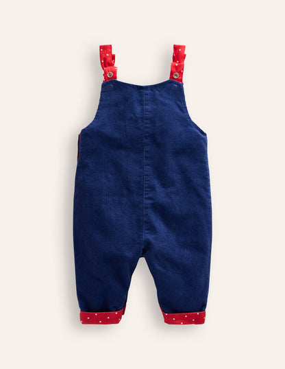 Pocket Detail Dungaree-Starboard Blue Robins