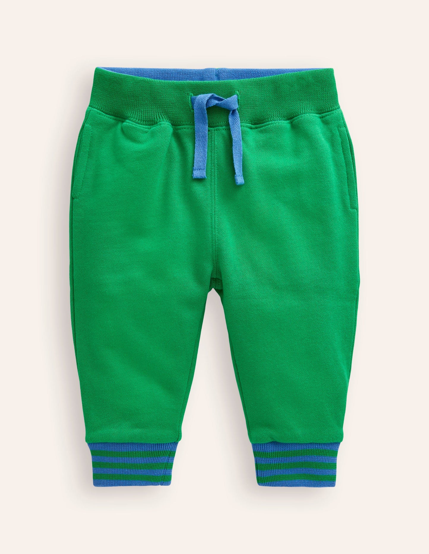 Essential Jersey Trousers-Jewel Green