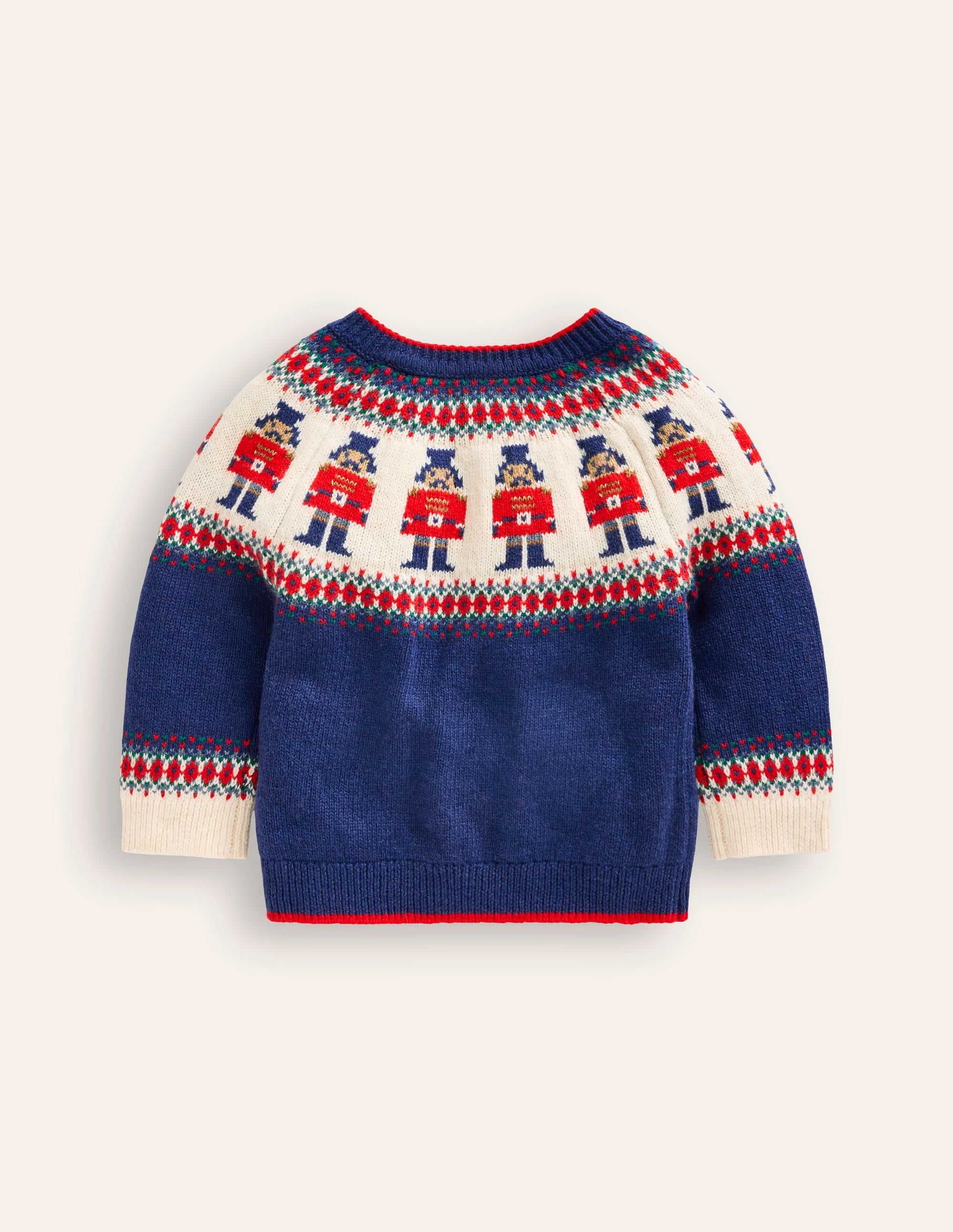 Fair-Isle-Pullover-Saphirblau Nussknacker - Image 2
