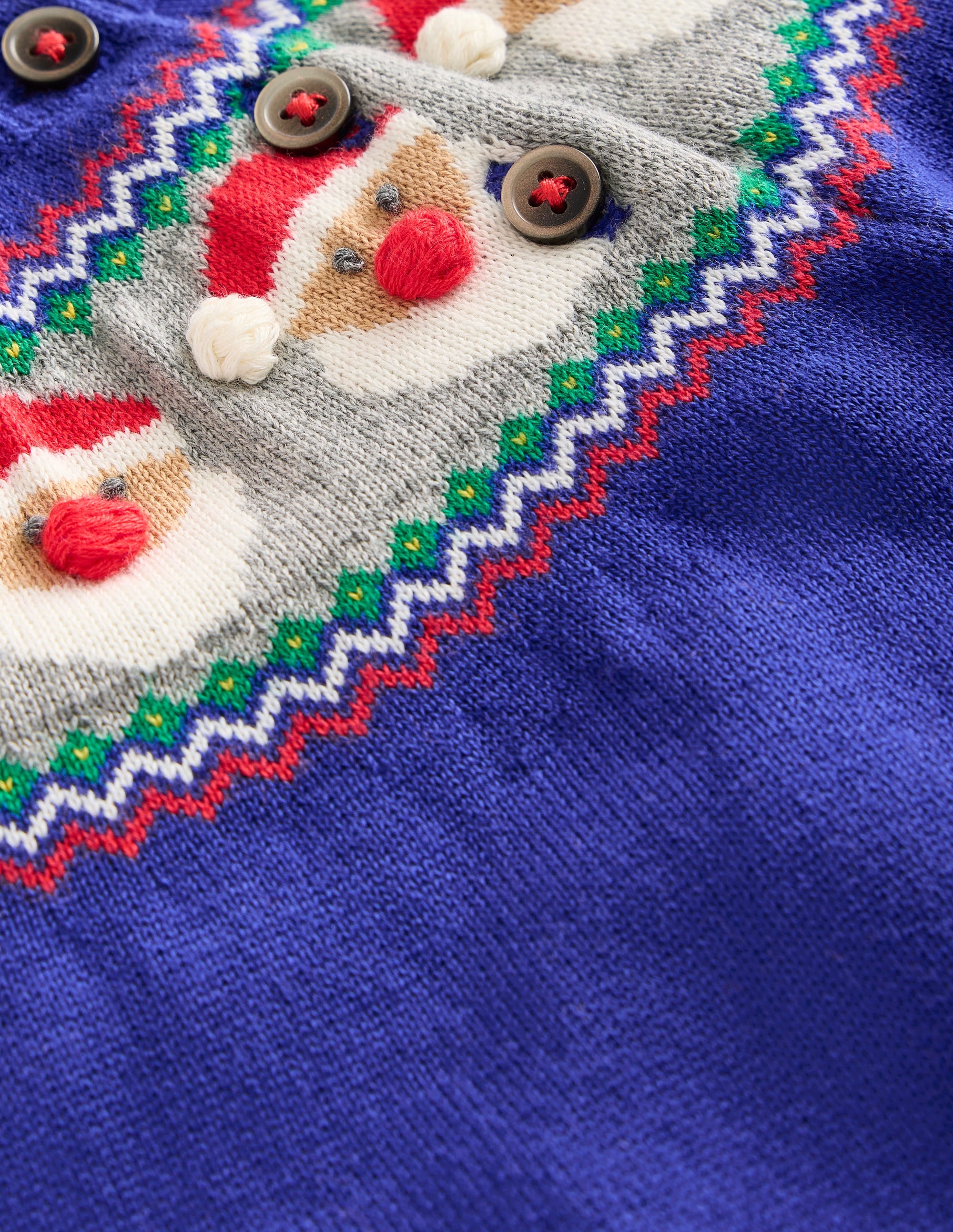 Barboteuse en maille à motif jacquard-Multi Sand Pipers - Image 3