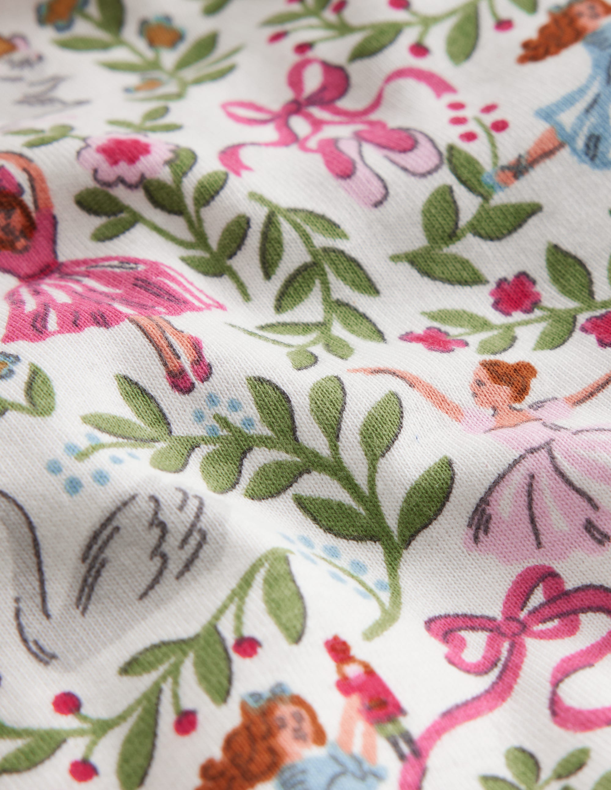 Pyjama long douillet-Toile de Jouy dans classique ivoire - Image 3