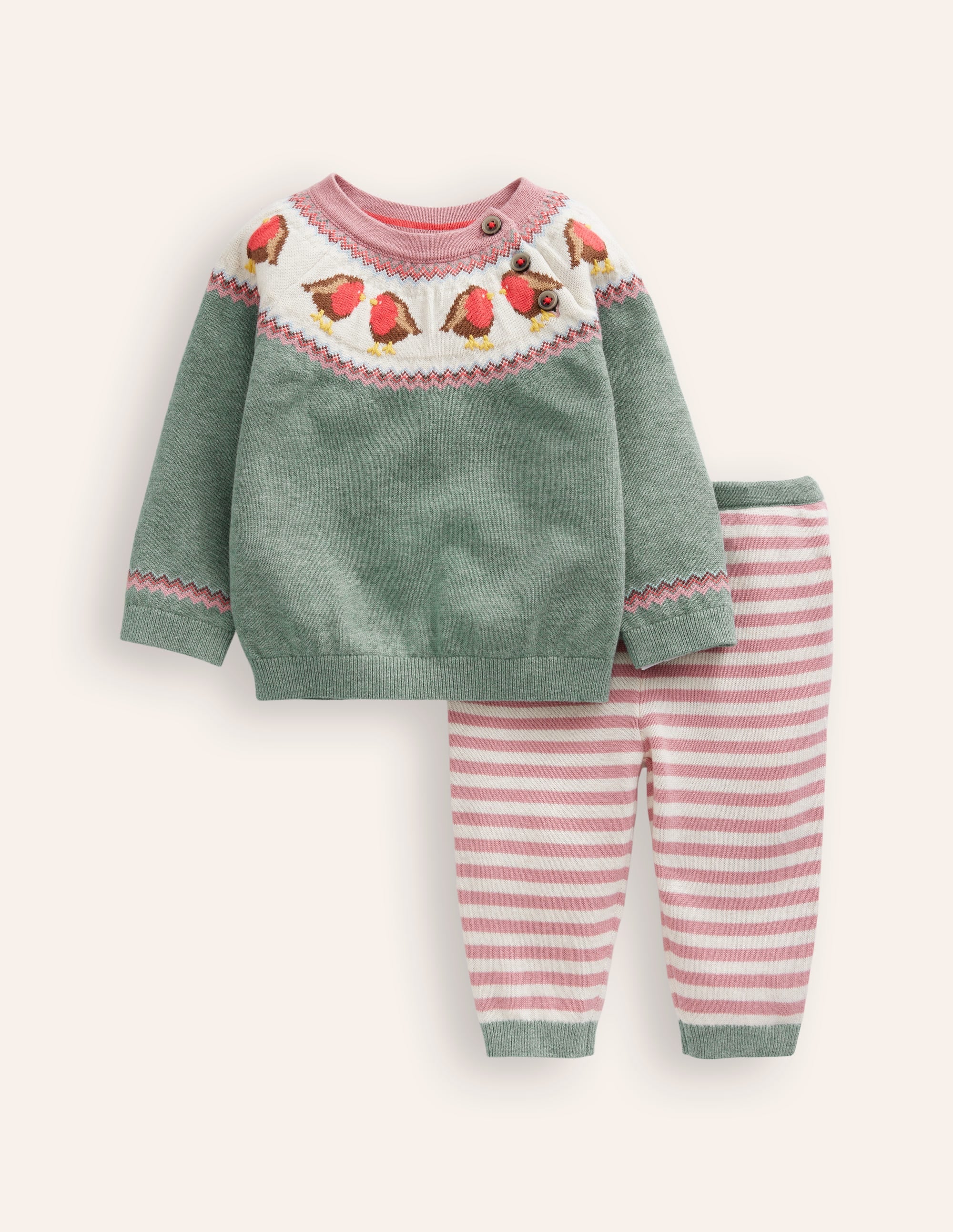 Ensemble en maille fun-Peach Sorbet - Image 1