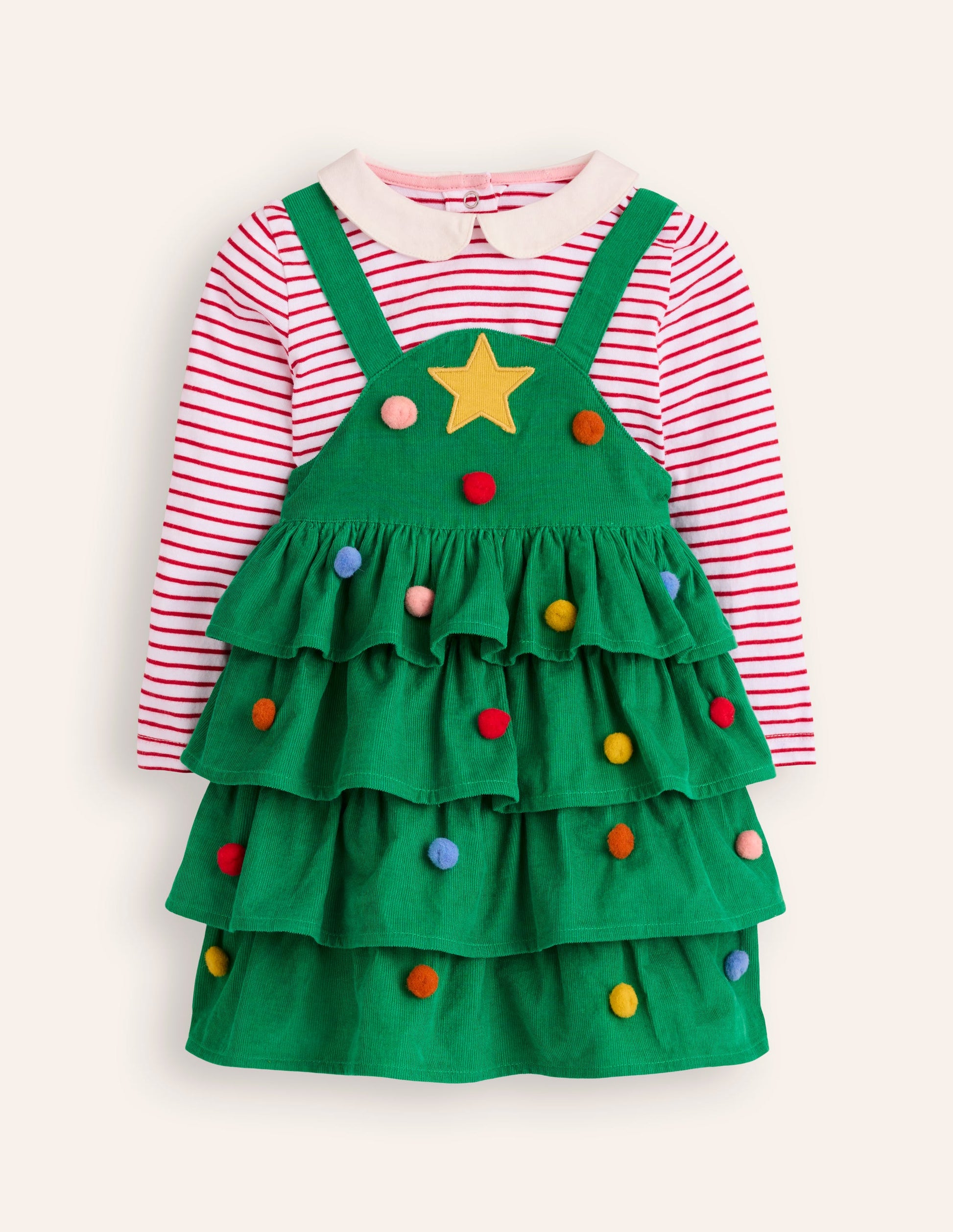 Christmas Tree Dress Set-Highland Green Christmas Tree-1