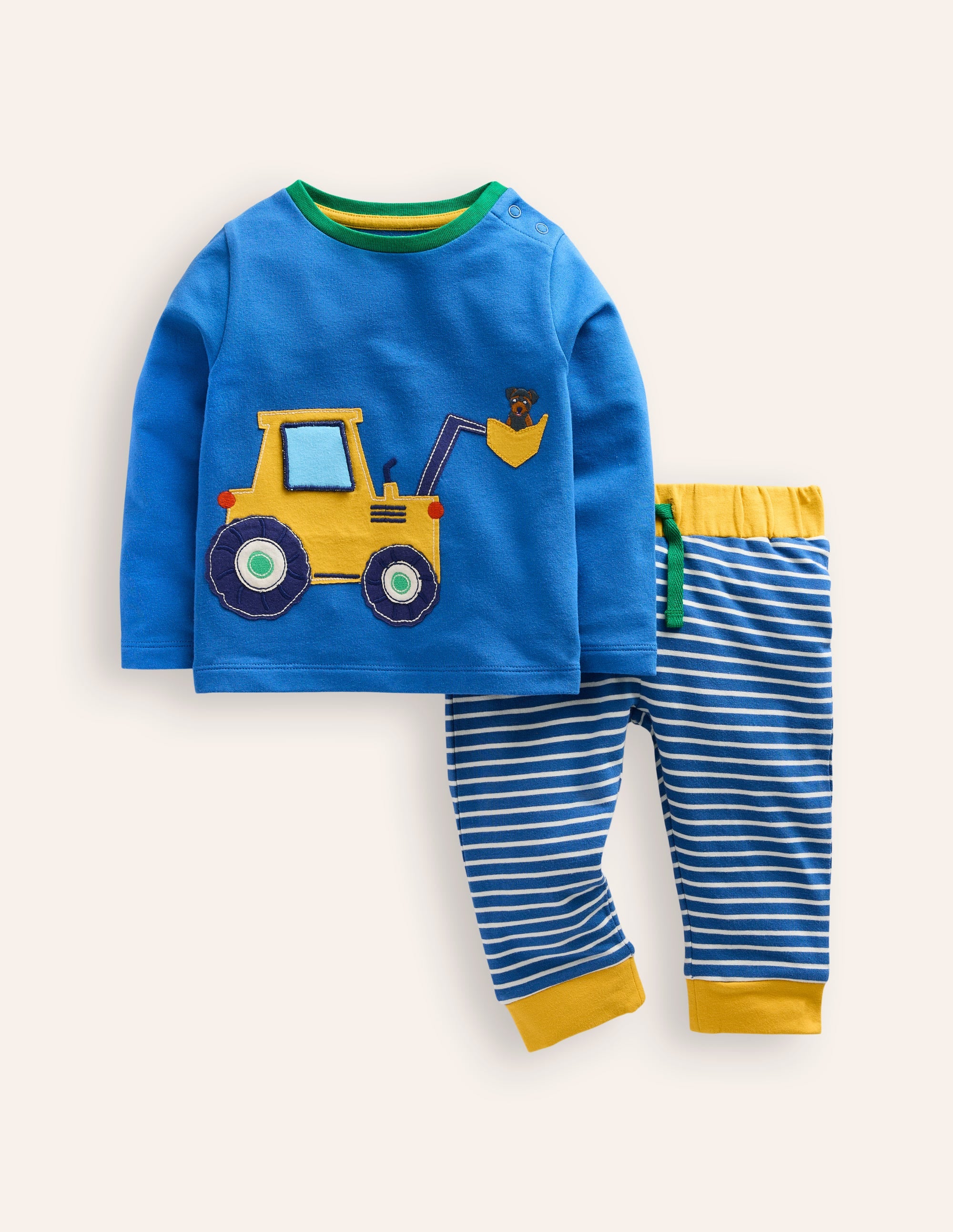 Jersey-Set mit Oberteil und Hose-Blauhäher Bagger - Image 1