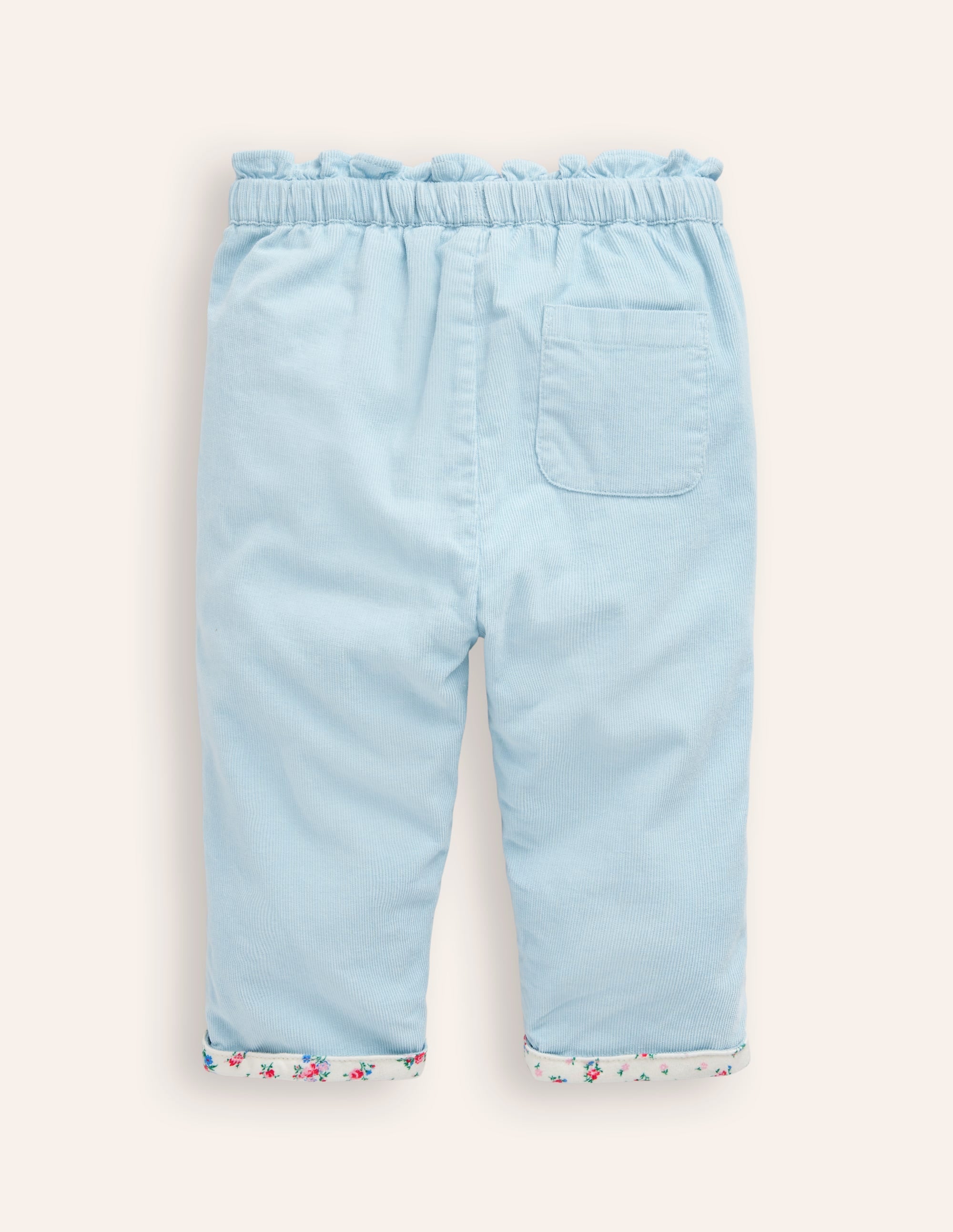 Pantalon en velours côtelé-Bleu vintage - Image 2