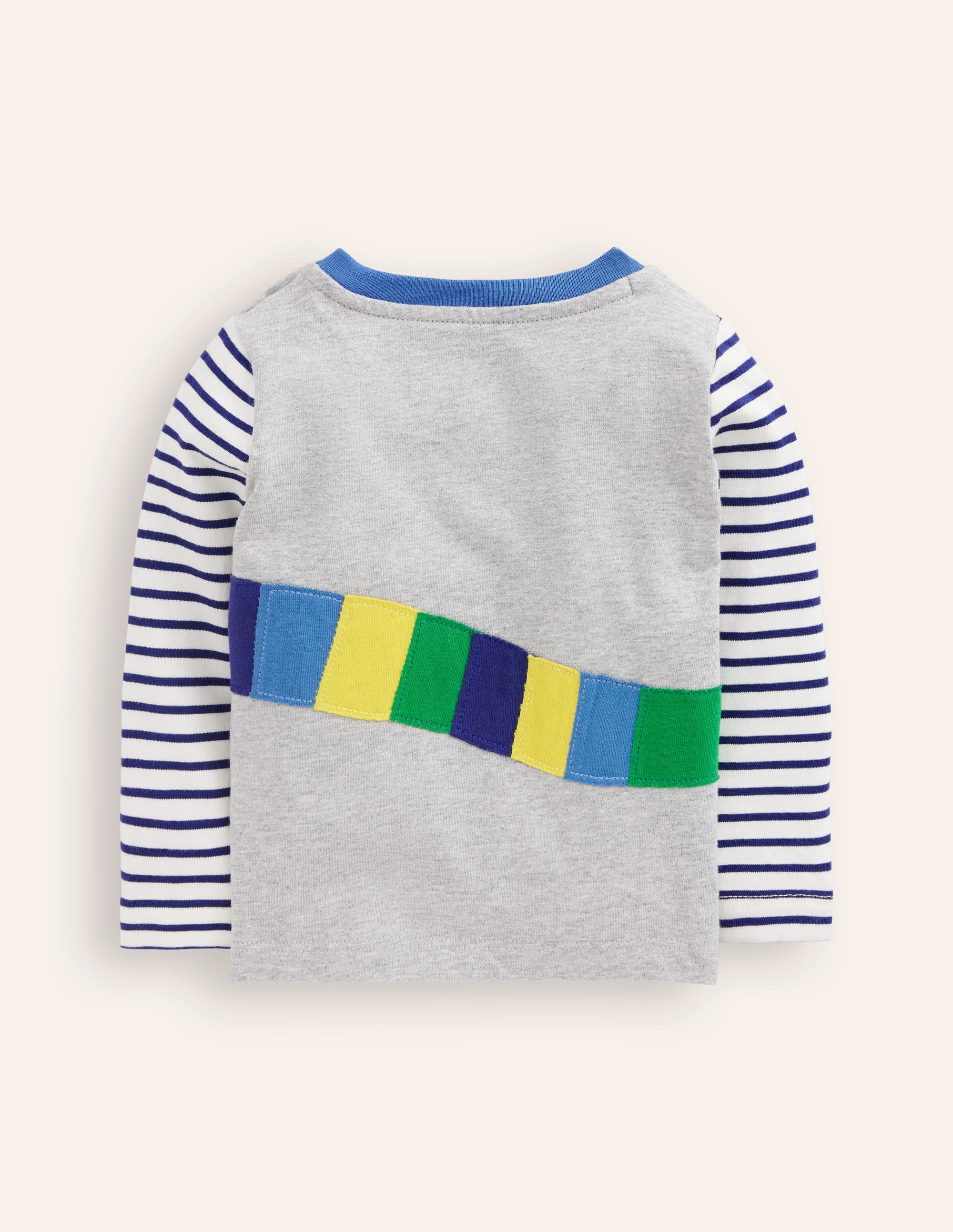 Langärmliges T-Shirt mit Applikation-Grau Meliert, Dackel - Image 2