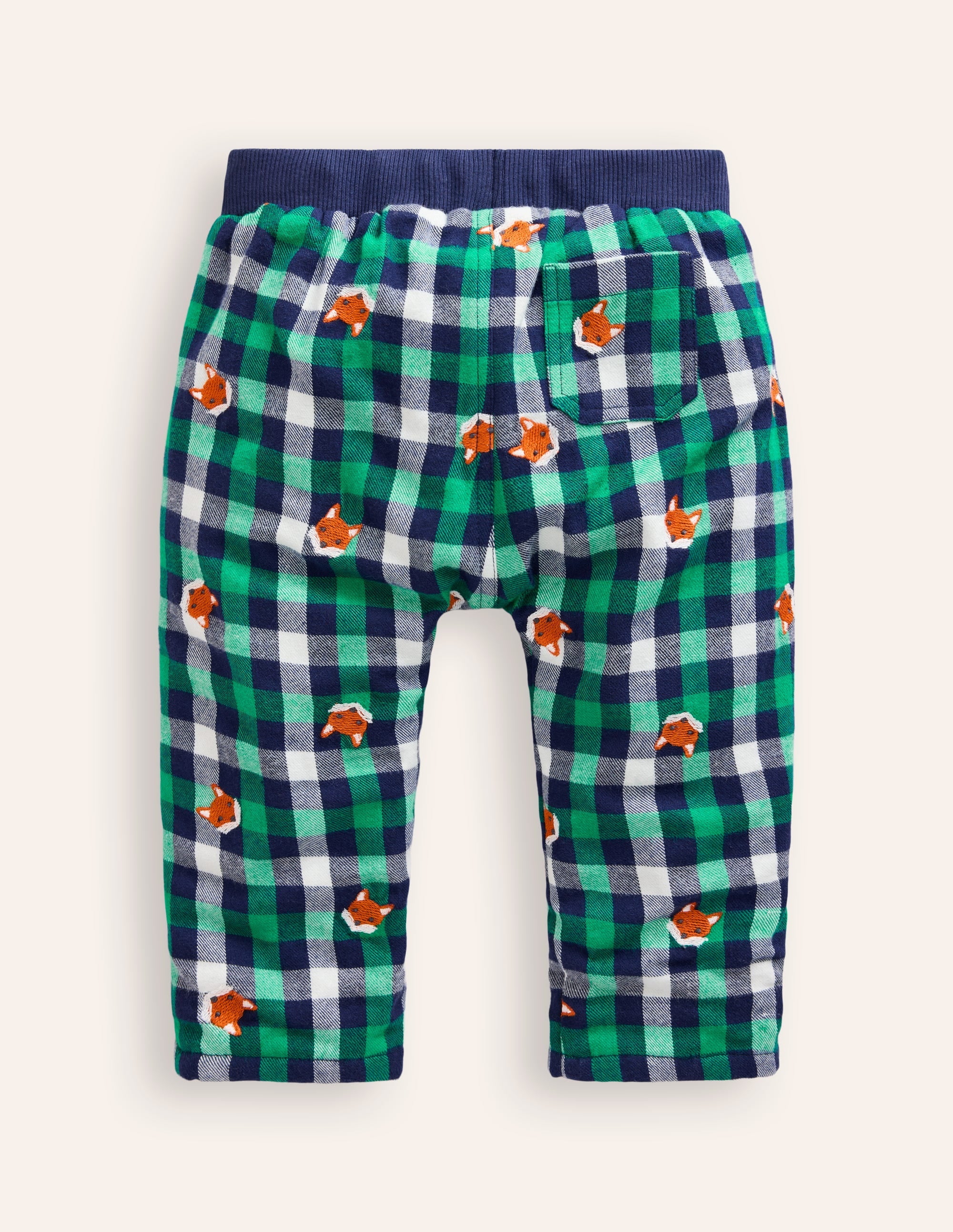 Pantalon cosy doublé-Renards vichy - Image 2