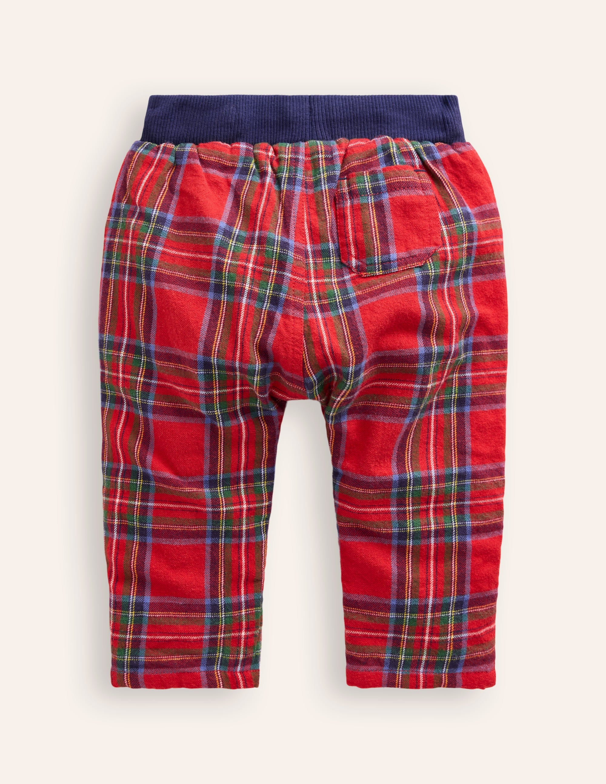 Pantalon cosy doublé-Carreaux rouges et bleus - Image 2