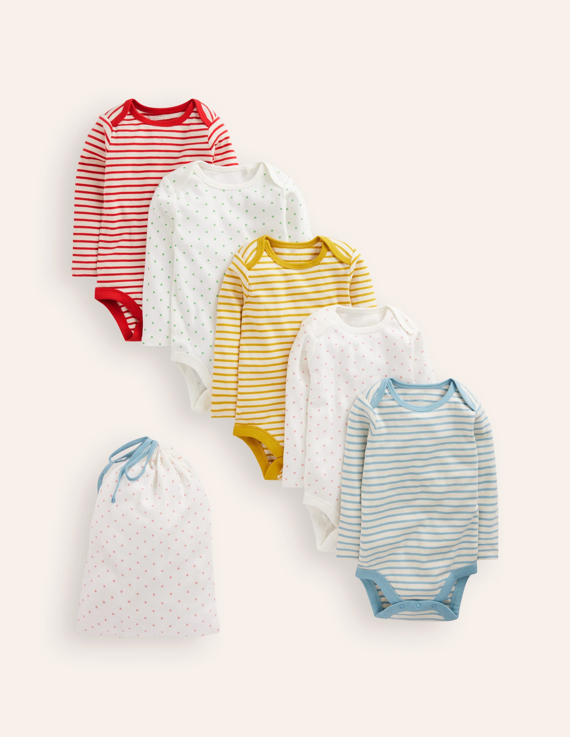 5-pack Bodies-Rainbow Stripes - Image 1