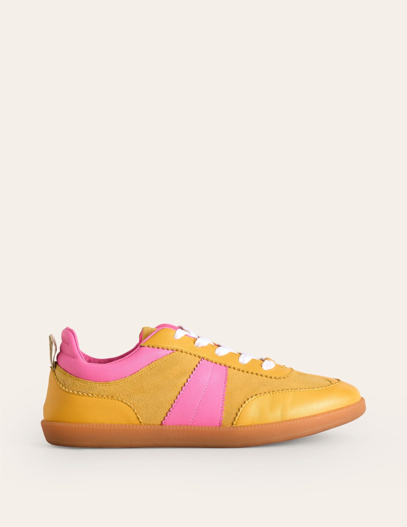 Erin Retro-Tennisschuhe-Gelb/Rosa