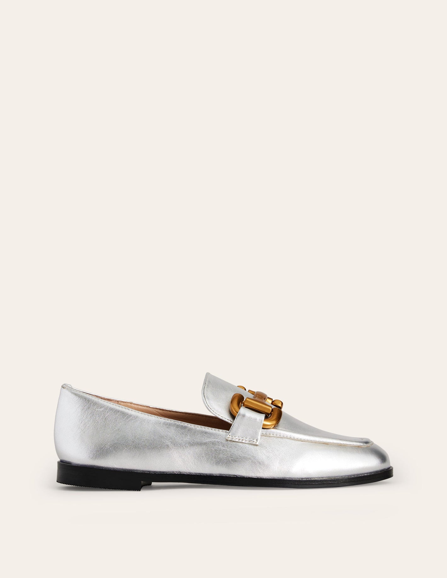 Iris Loafer mit Trensendetail-Silber