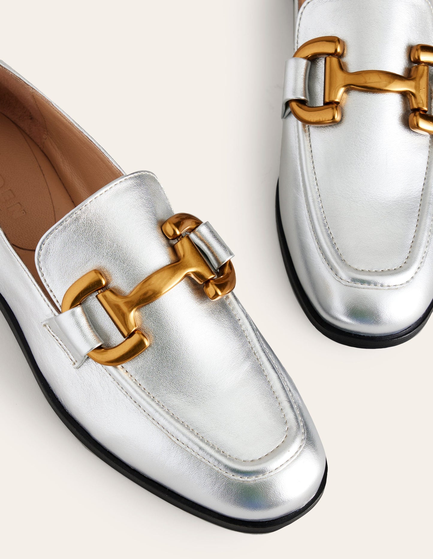 Iris Loafer mit Trensendetail-Silber