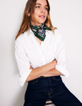 Elisabeth Quadratischer Seidenschal-Geometrisches Mosaikmuster