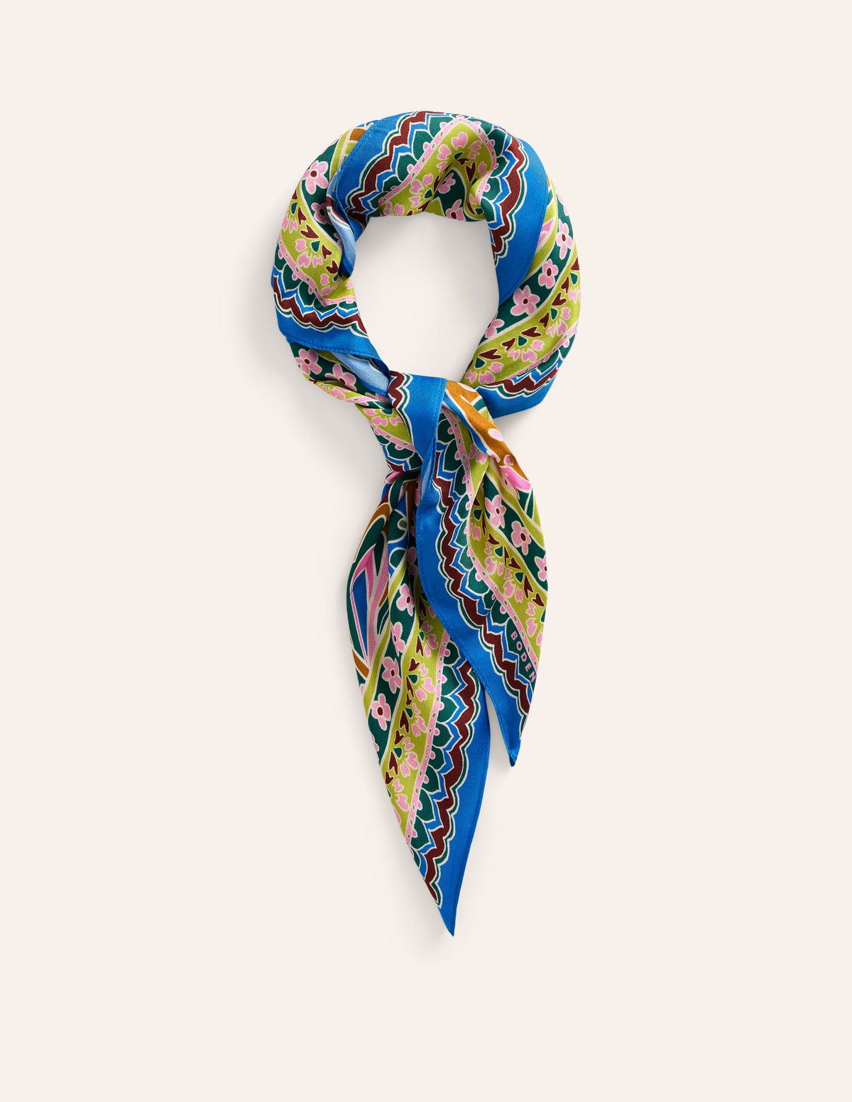 Elisabeth Quadratischer Seidenschal-Paisley Pome-Motiv-2