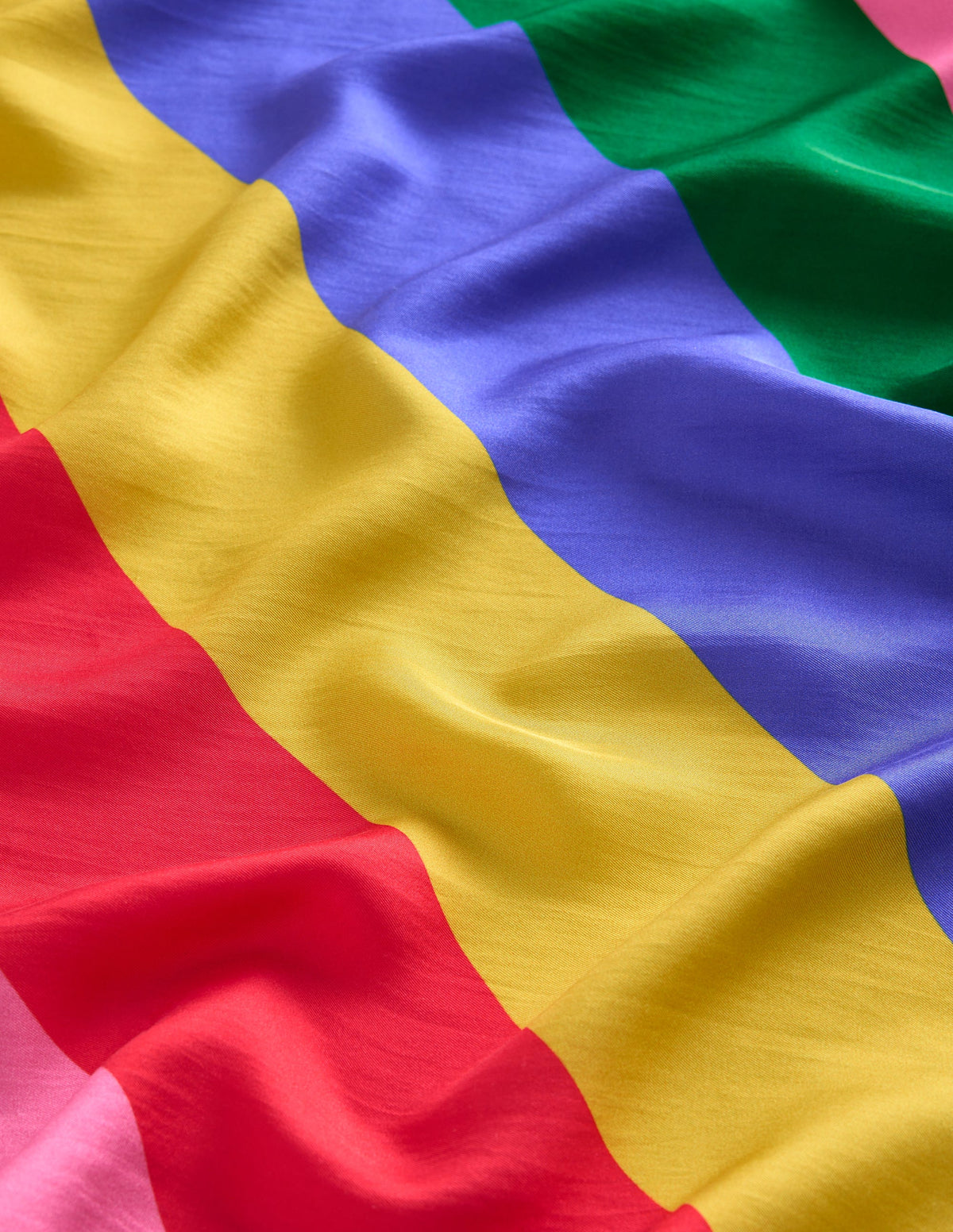 Elisabeth Quadratischer Seidenschal-Bunt, Regenbogen-3