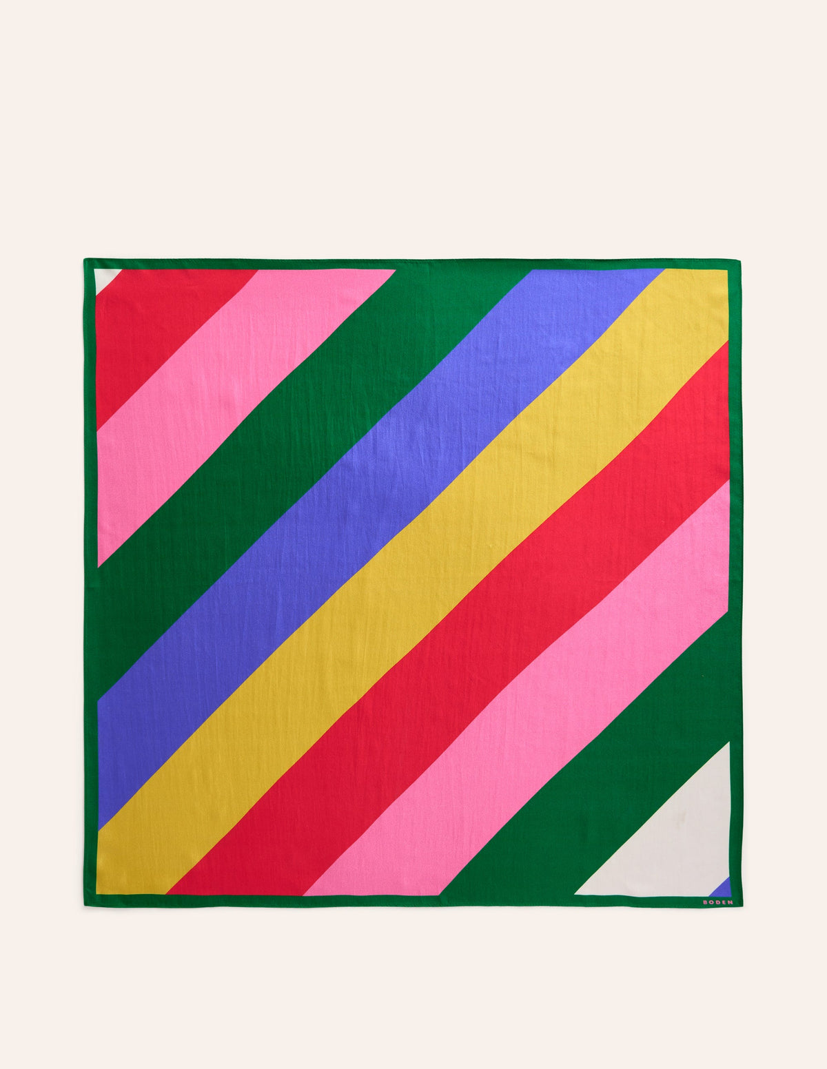 Elisabeth Quadratischer Seidenschal-Bunt, Regenbogen-4