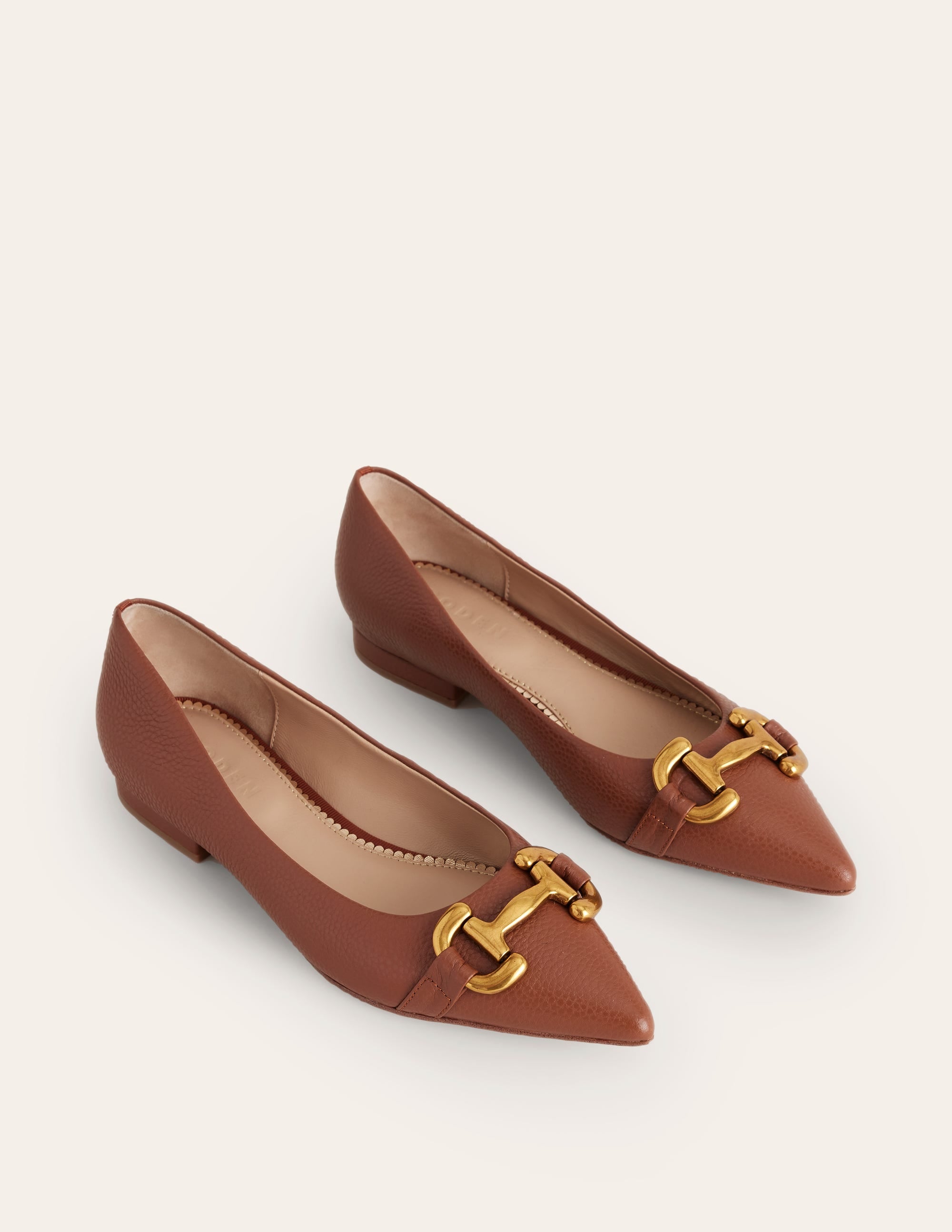 Iris Ballerinas mit Trensendetail-Hellbraun - Image 3