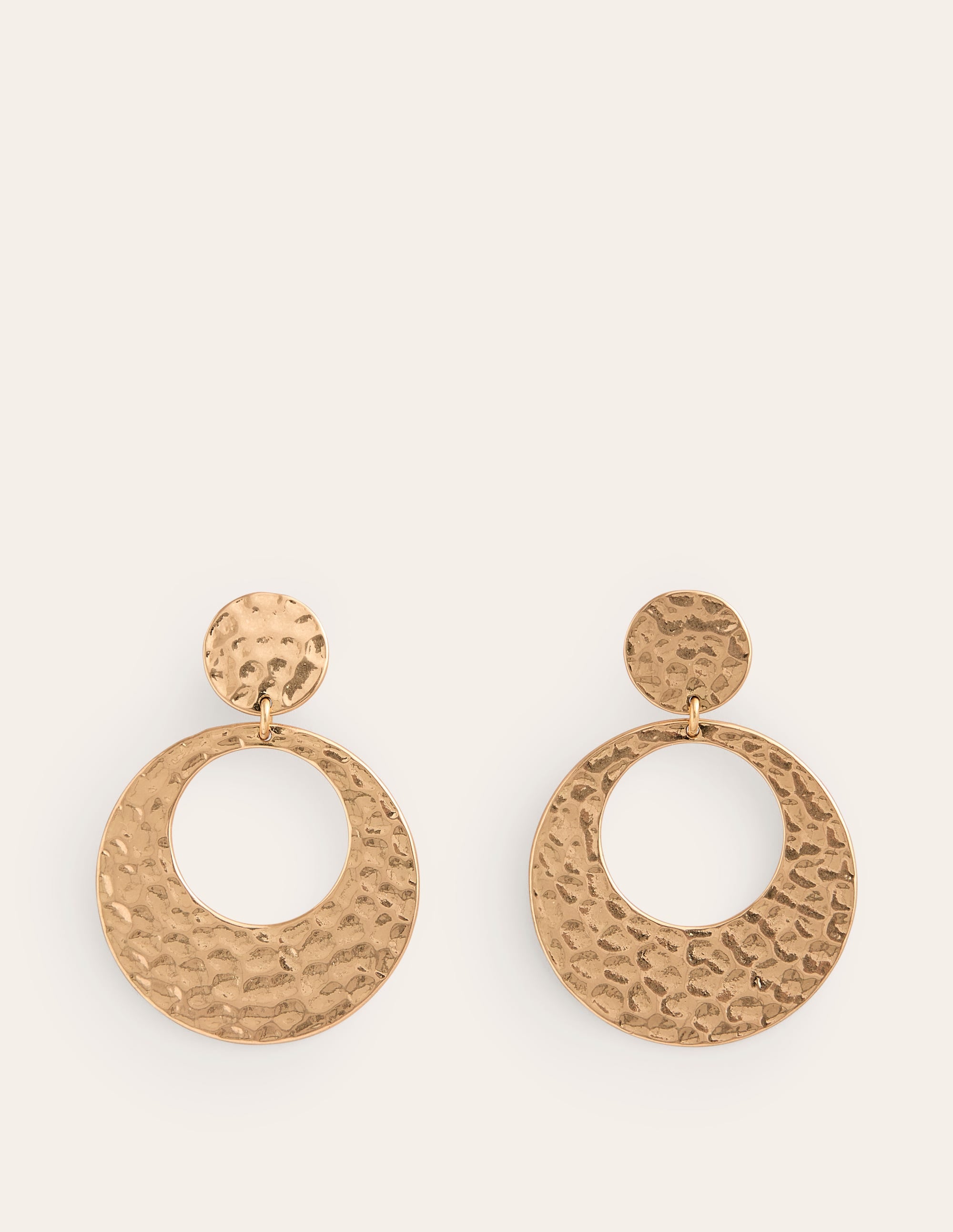 Boucles d'oreilles martelées-Aquamarine Bunny - Image 2