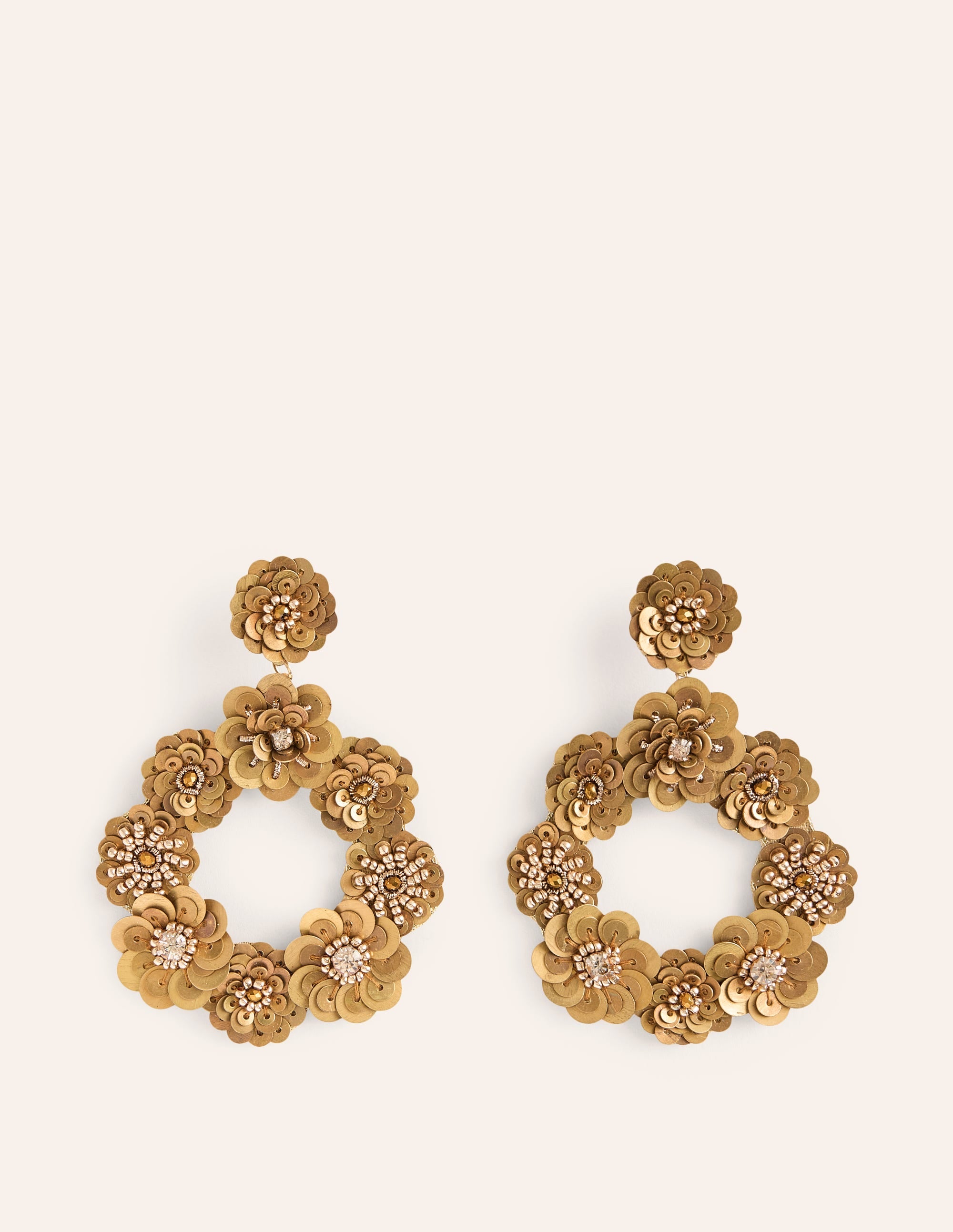 Boucles d'oreilles Mega à fleurs-Aquamarine Bunny - Image 2