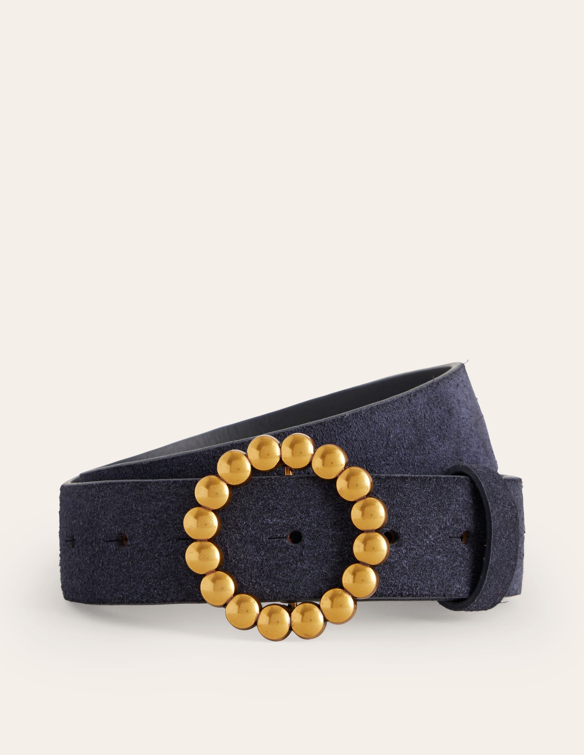Ceinture saisissante à boucle-Bleu Marine, Petits Pois-2
