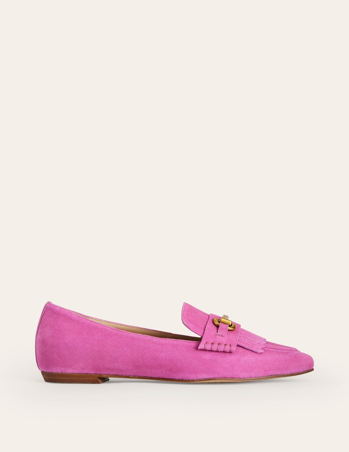 Iris Ghillie-Loafer-Wildleder Prickelndes Pink