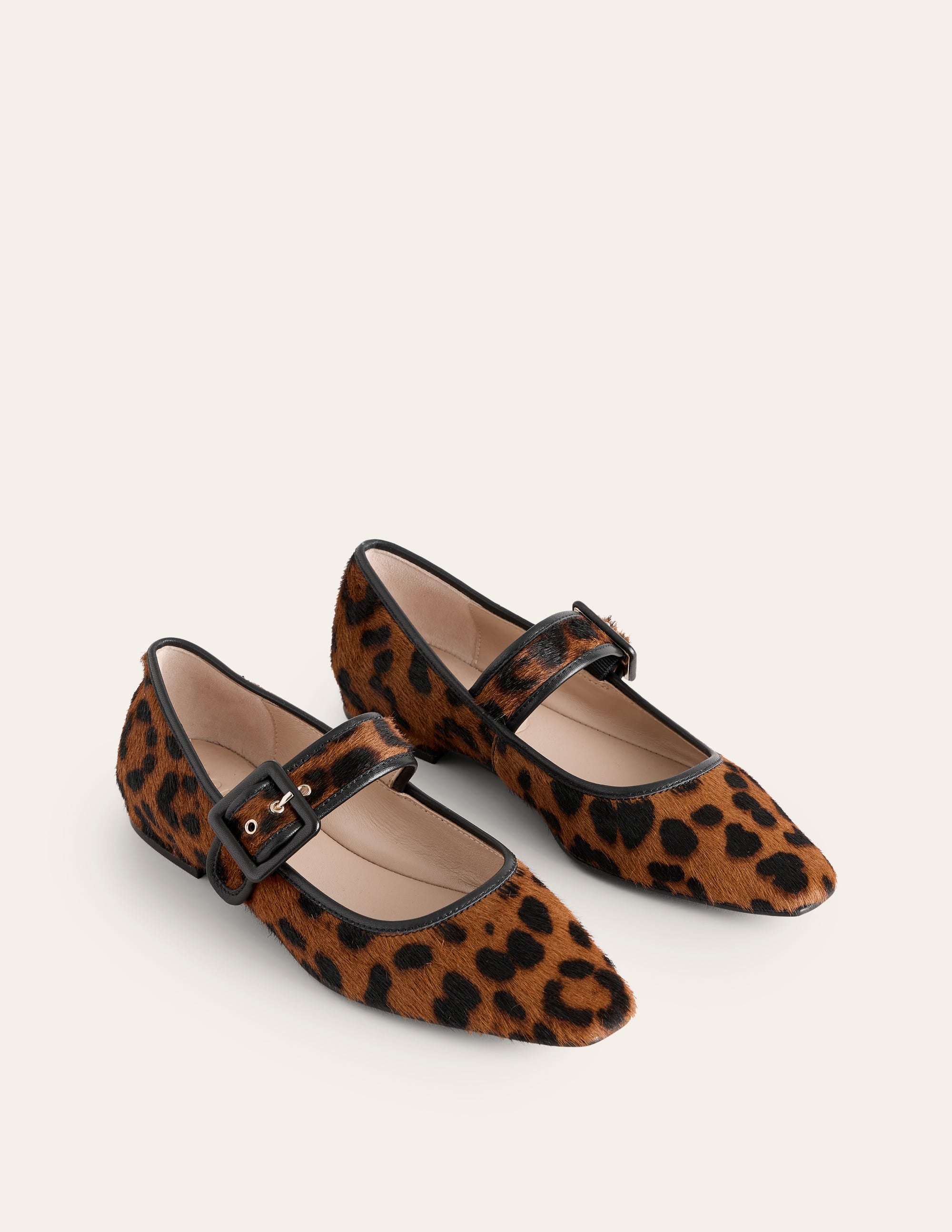 Vic Chisel Toe Mary Janes-Leopard - Image 3